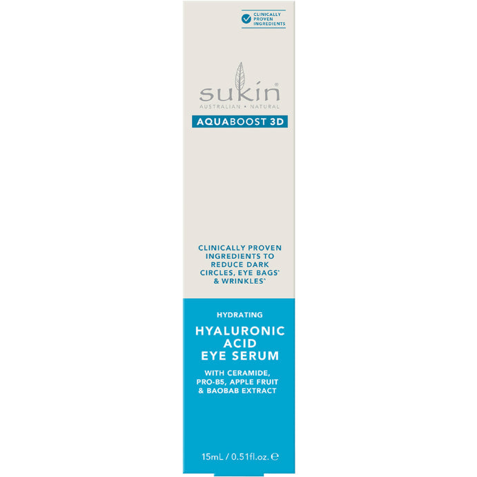 Sukin Aquaboost 3D Hyaluronic Acid Eye Serum 15ml - Cutprice Online