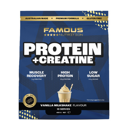 Famous Nutrition Protein + Creatine Vanilla Milkshake 400g