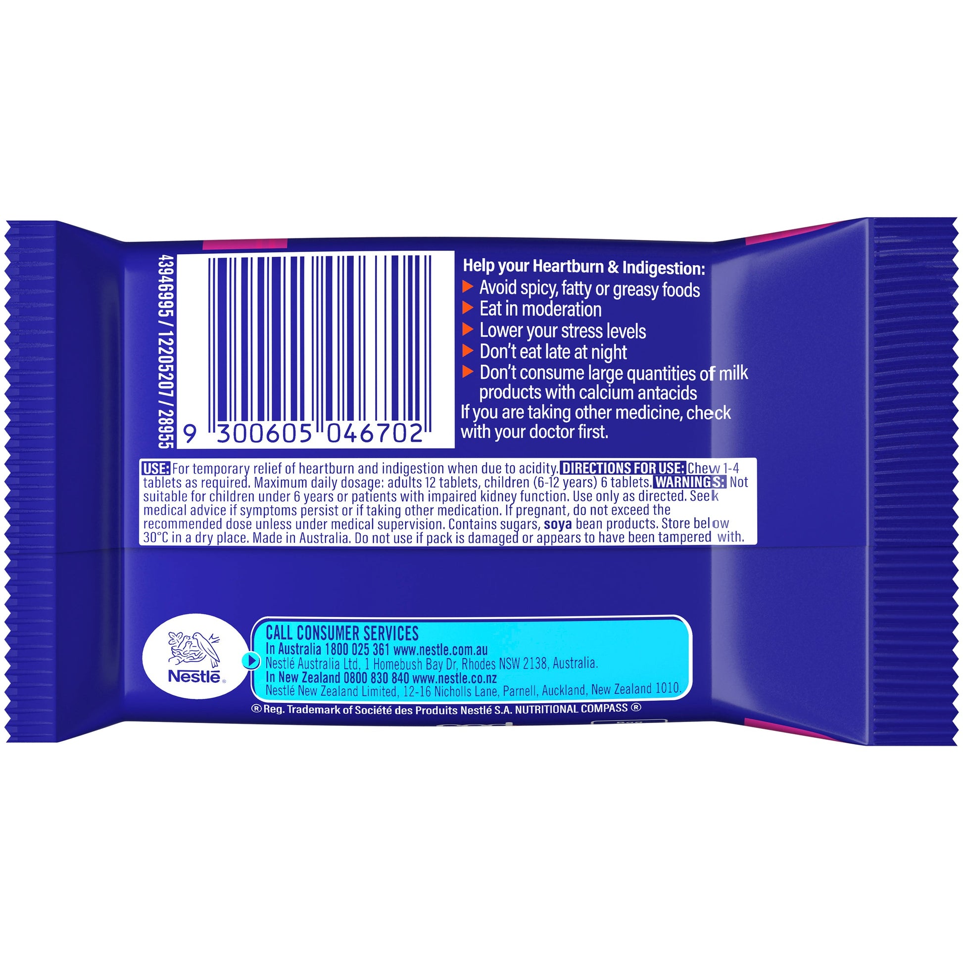 QUICK-EZE CHEWY SUGAR FOREST BERRY MP 24TAB 120g - Cutprice Online