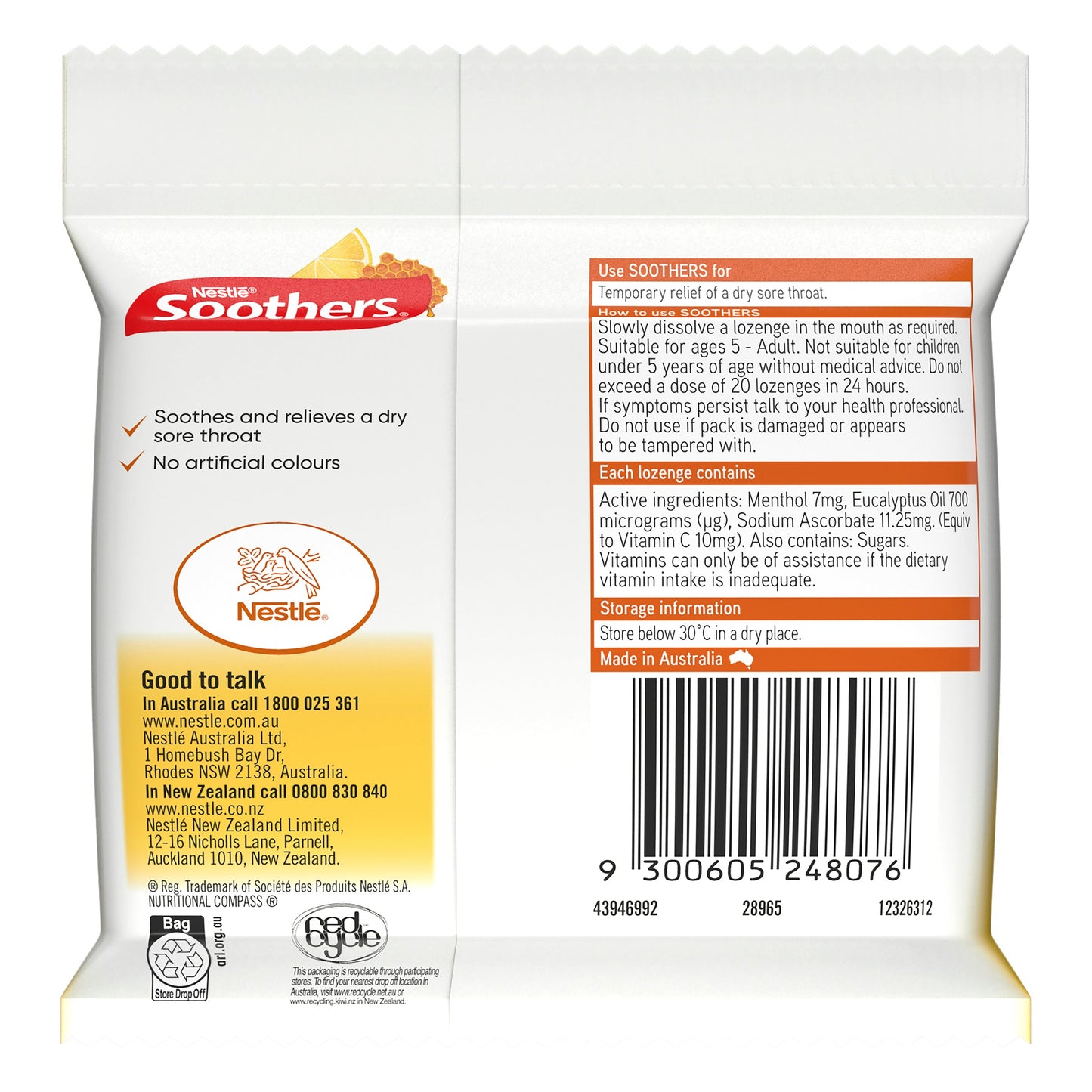 Soothers Honey & Lemon 3x10 Lozenge Multipack - Cutprice Online