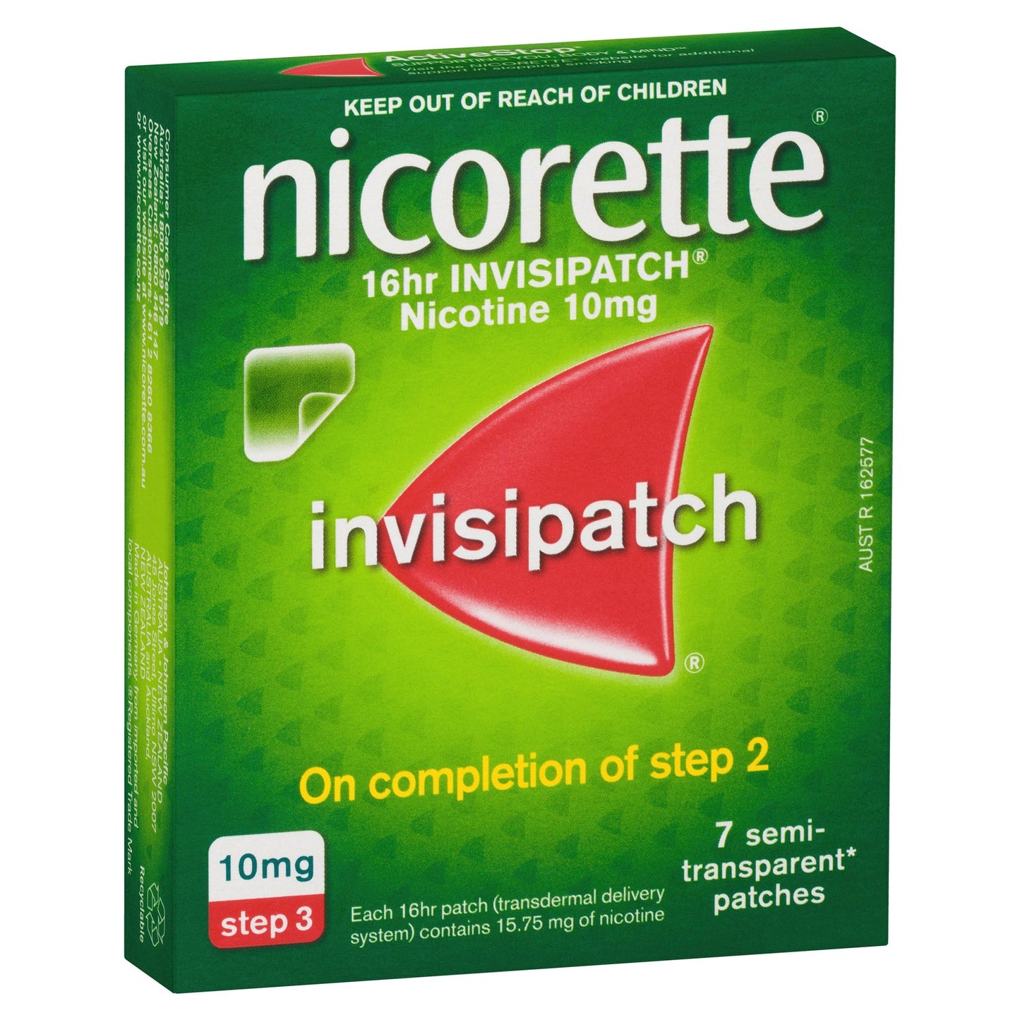 Nicorette InvisiPatch 10mg 7 Patches - Cutprice Online