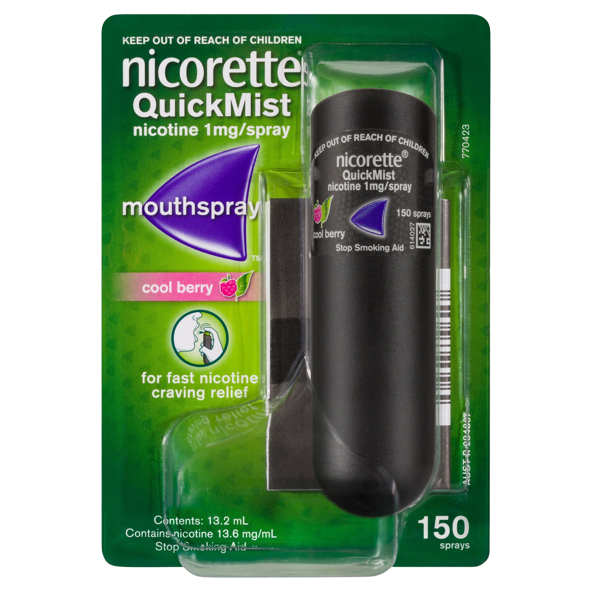 NICORETTE QUICK MIST BERRY SPRAY 13.2ML - Cutprice Online