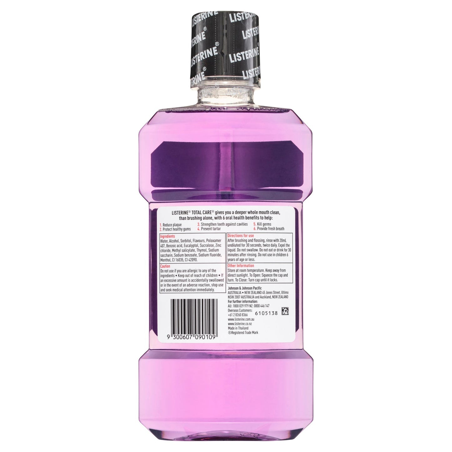Listerine Total Care Clean Mint Mouthwash 500ml - Cutprice Online