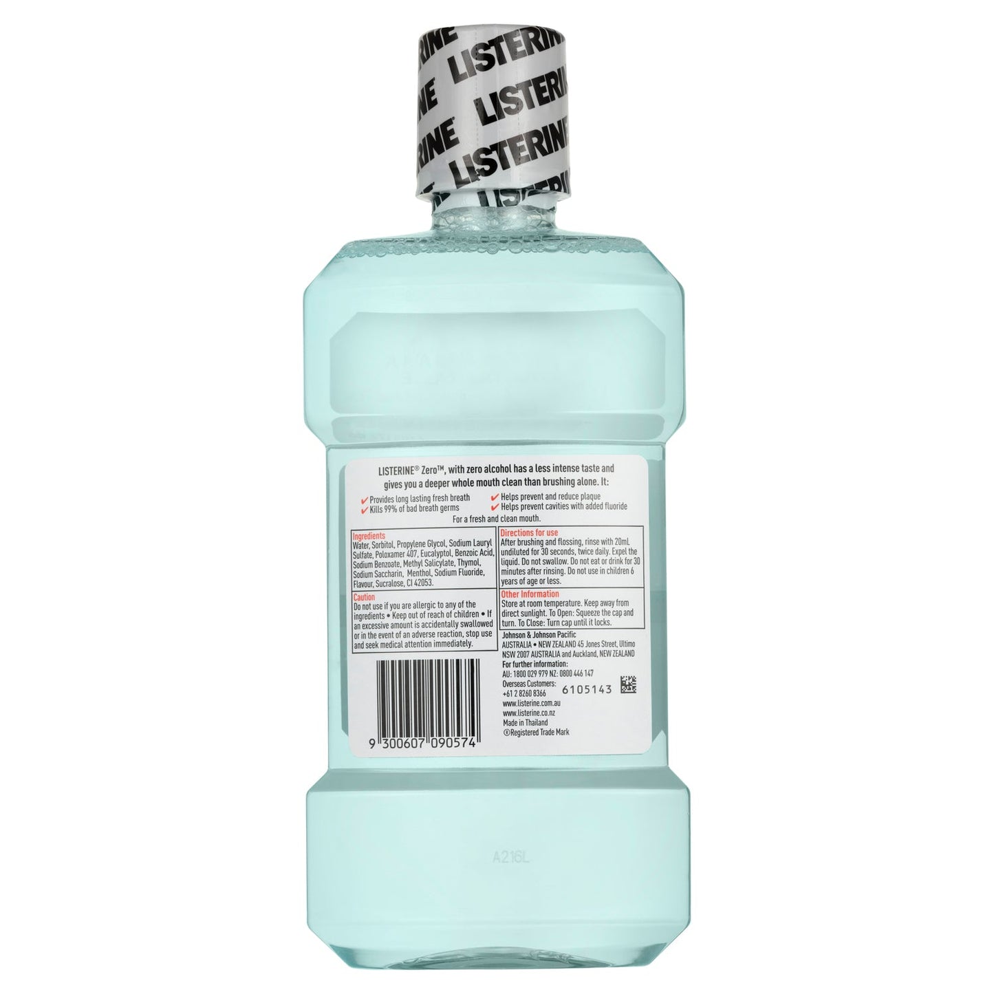 Listerine Zero Mouthwash 500ml - Cutprice Online