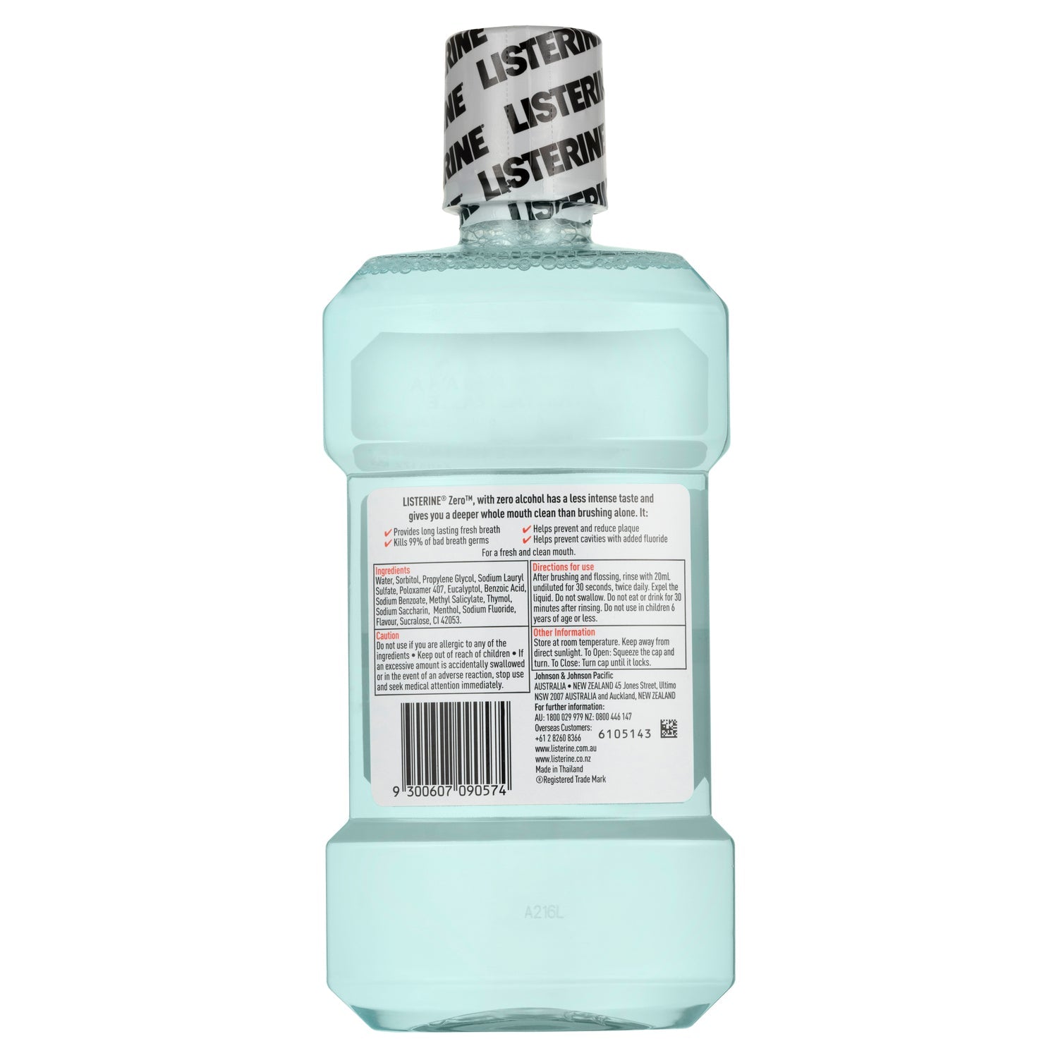 Listerine Zero Mouthwash 500ml - Cutprice Online