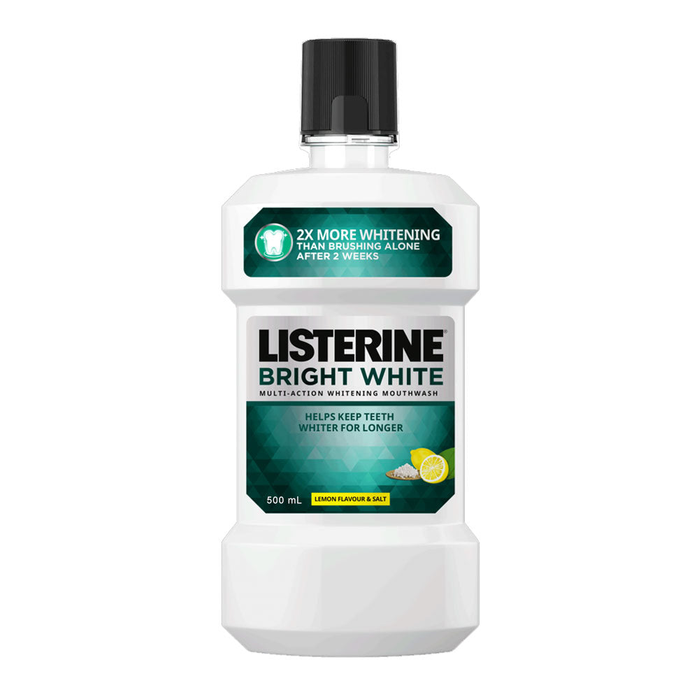 Listerine Bright White Mouthwash 500ml - Cutprice Online