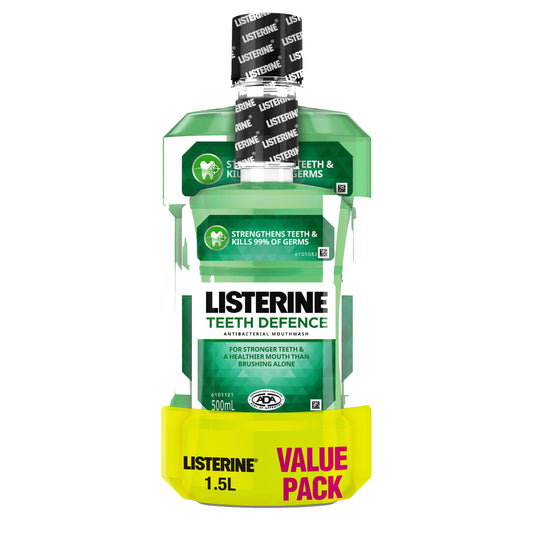 Listerine Teeth Defence Mouthwash 1 Litre + 500ml Value Pack - Cutprice Online
