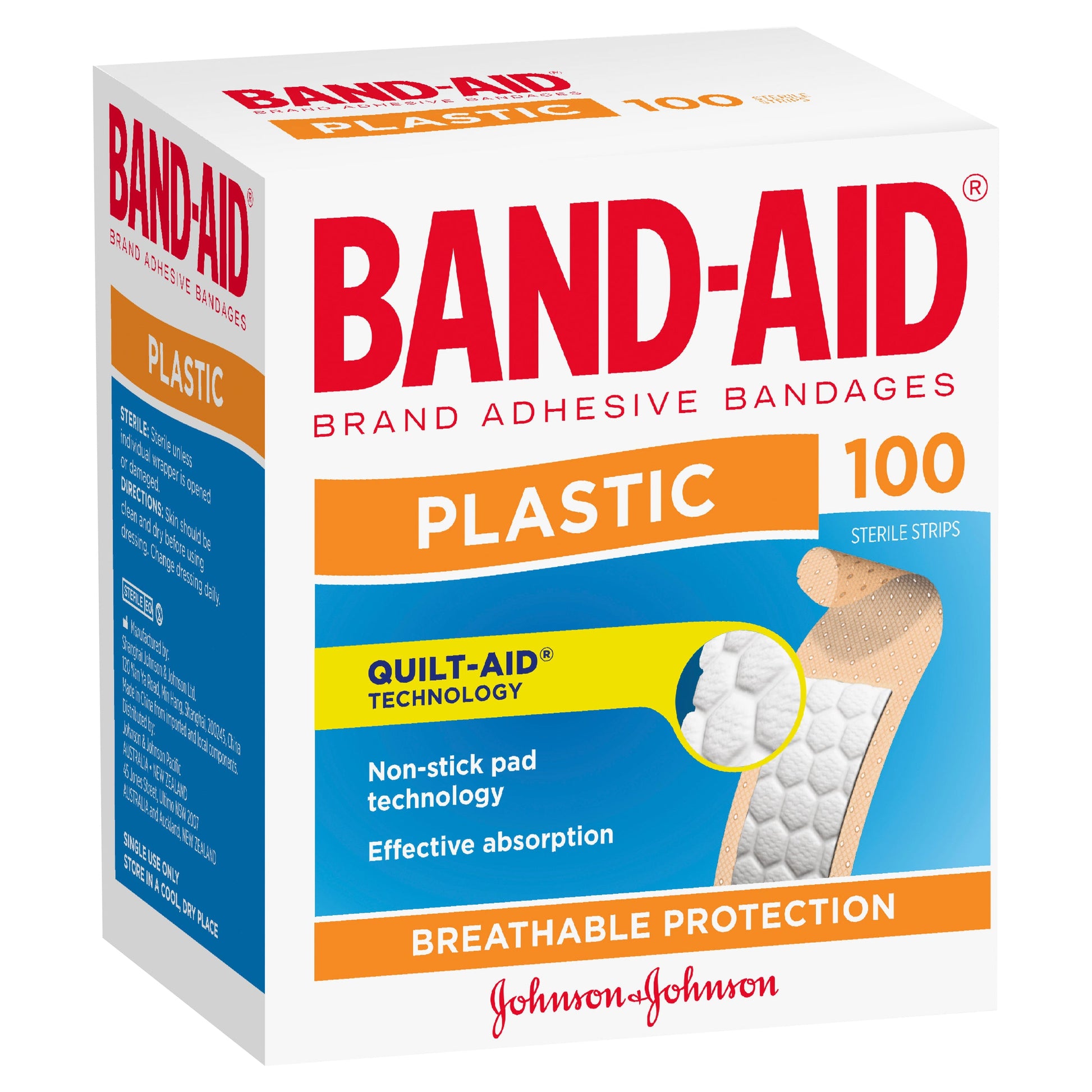 Band Aid Plastic Strips 100 Pack - Cutprice Online
