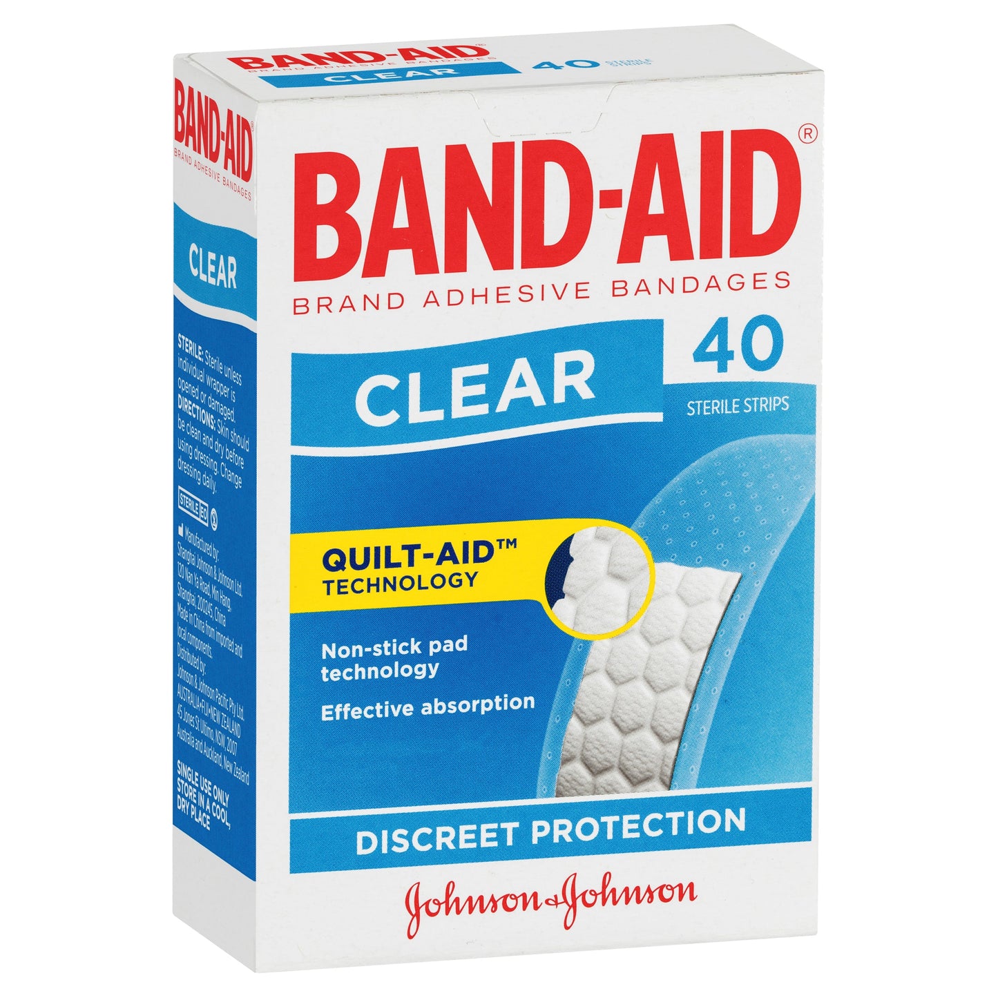 Band-aid Clear Strips 40 Pack - Cutprice Online
