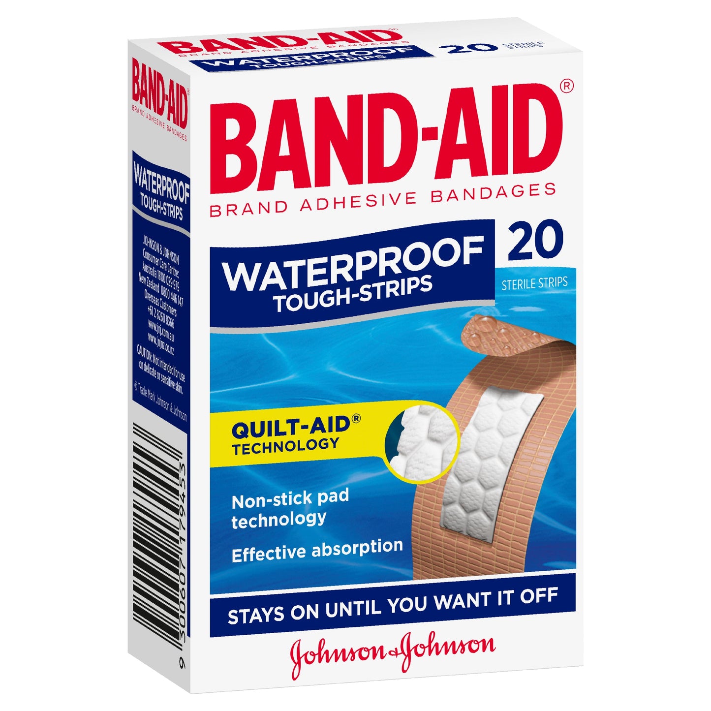 Band-aid Waterproof Tough Strips 20 Pack - Cutprice Online
