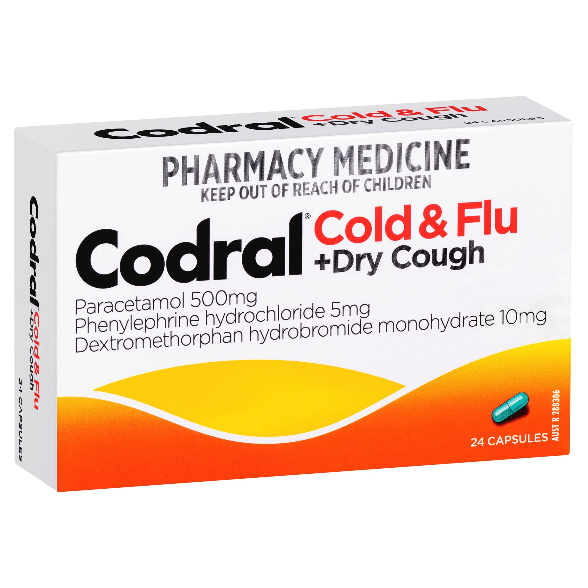 Codral Cold & Flu + Dry Cough 24 Capsules - Cutprice Online