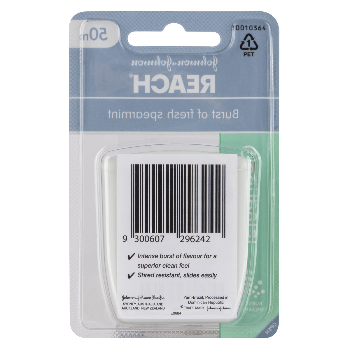 REACH Cleanburst Spearmint Waxed Dental Floss 50m - Cutprice Online