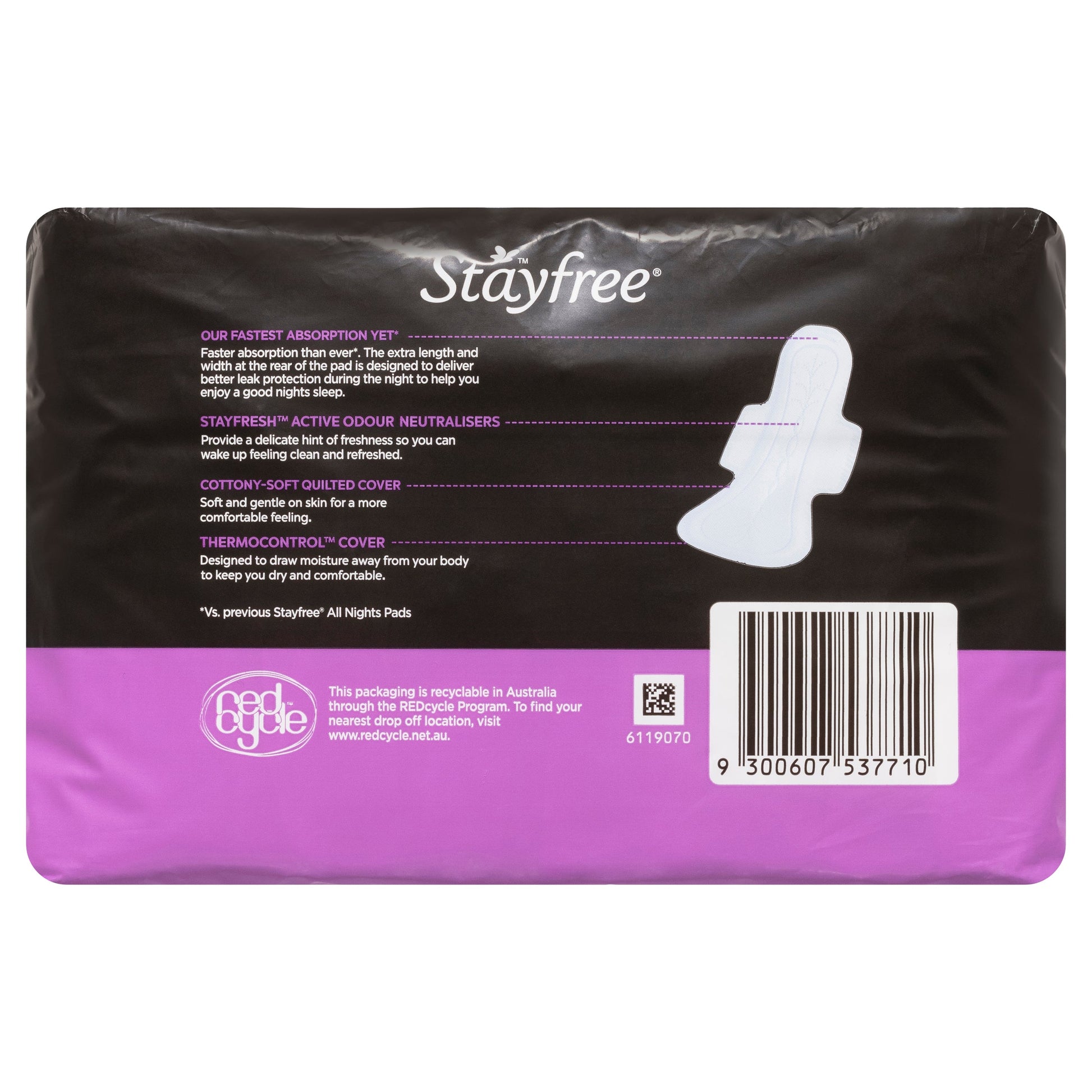 Stayfree All Nights Extra Long with Wings Pads 10 Pack - Cutprice Online