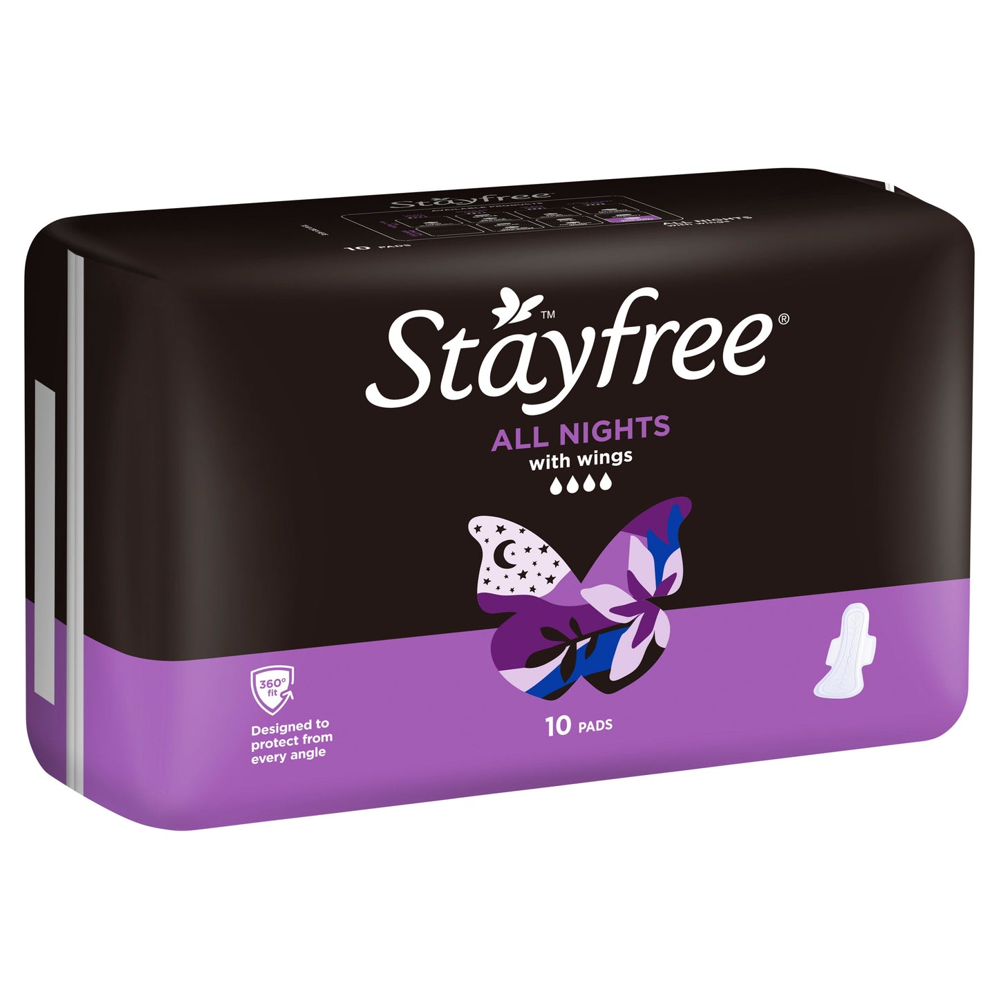 Stayfree All Nights Extra Long with Wings Pads 10 Pack - Cutprice Online