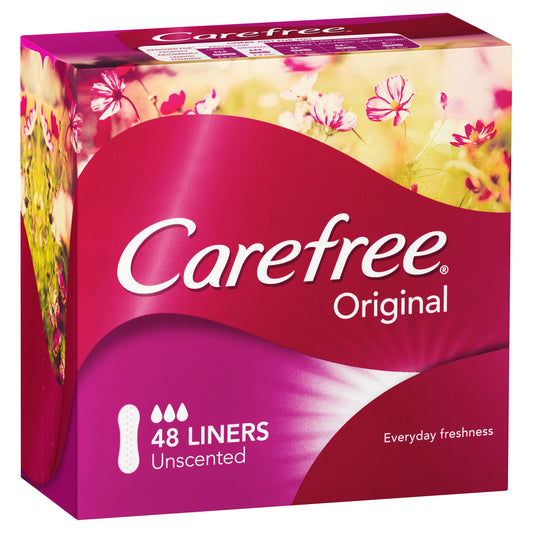 Carefree Original Unscented Panty Liners 48 Pack - Cutprice Online
