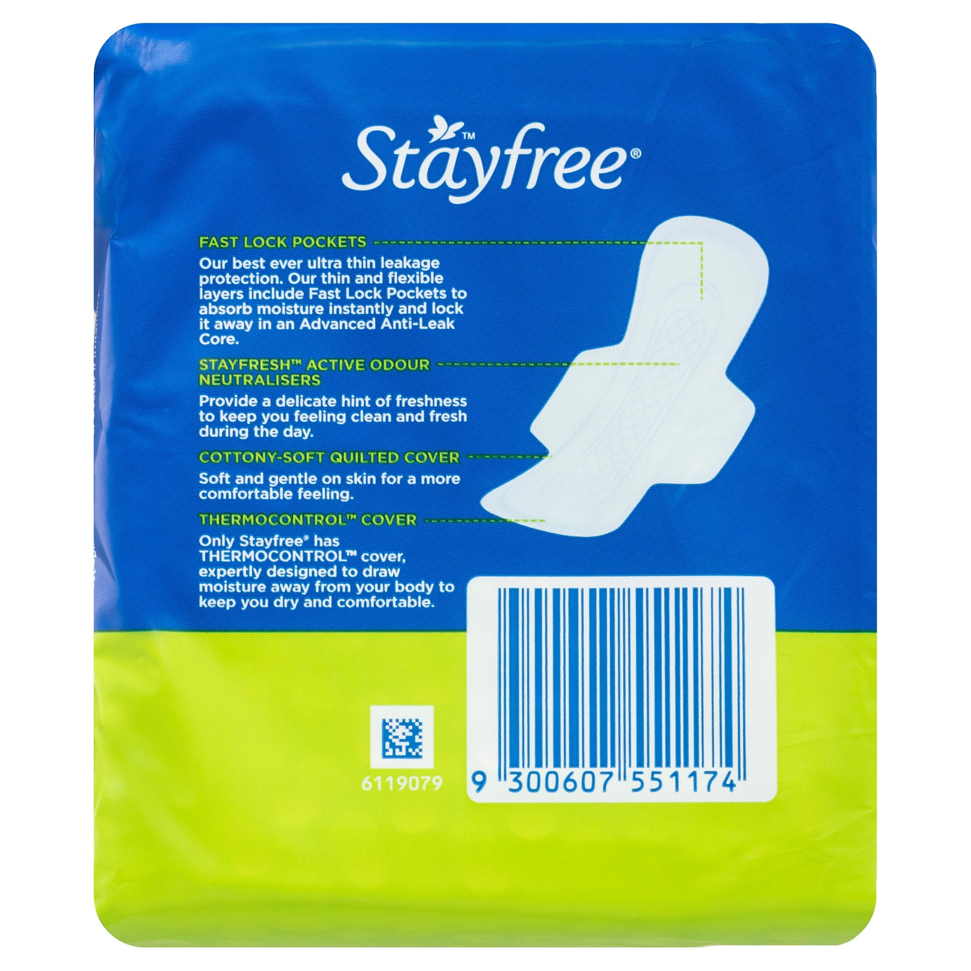 Stayfree Pads Regular With Wings 14PK - Cutprice Online