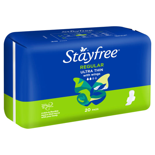Stayfree Ultra Thin Regular Wings Pads 20PK - Cutprice Online