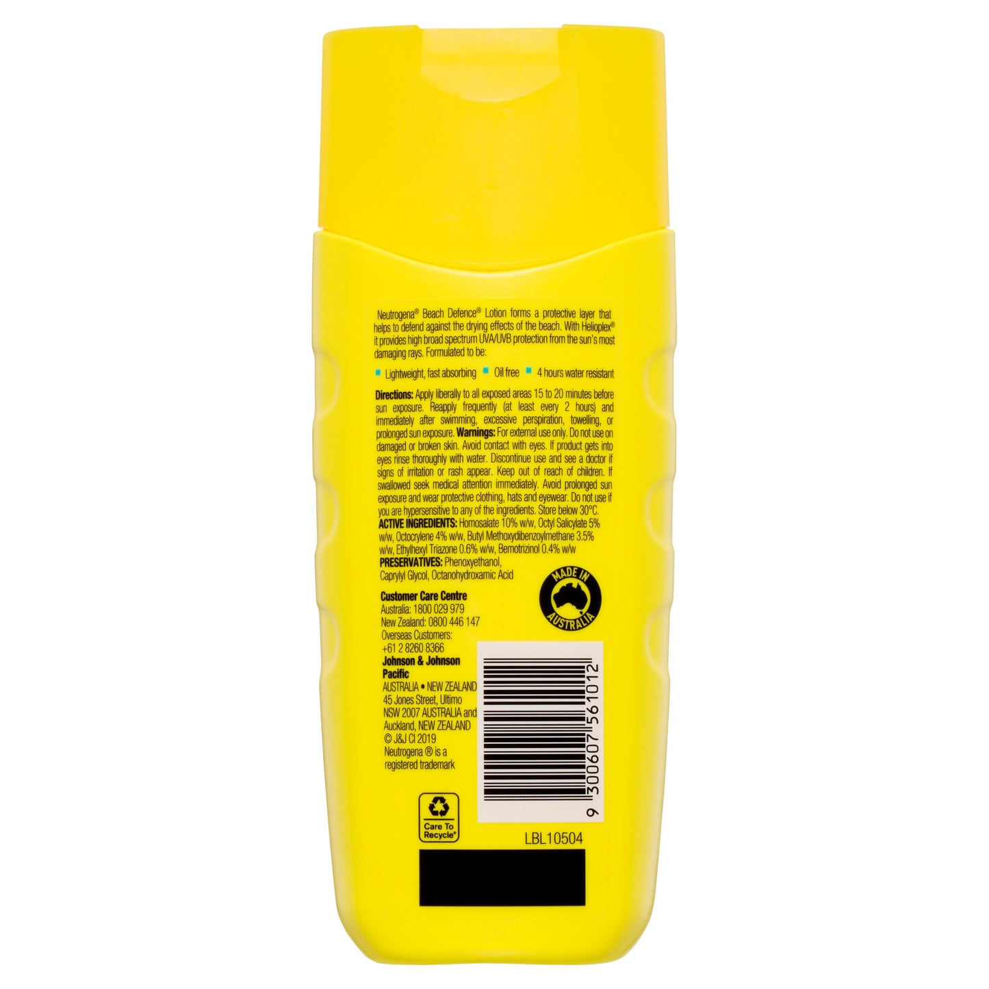Neutrogena Beach Defence Sunscreen Water + Sun Barrier Lotion SPF 50 198mL - Cutprice Online