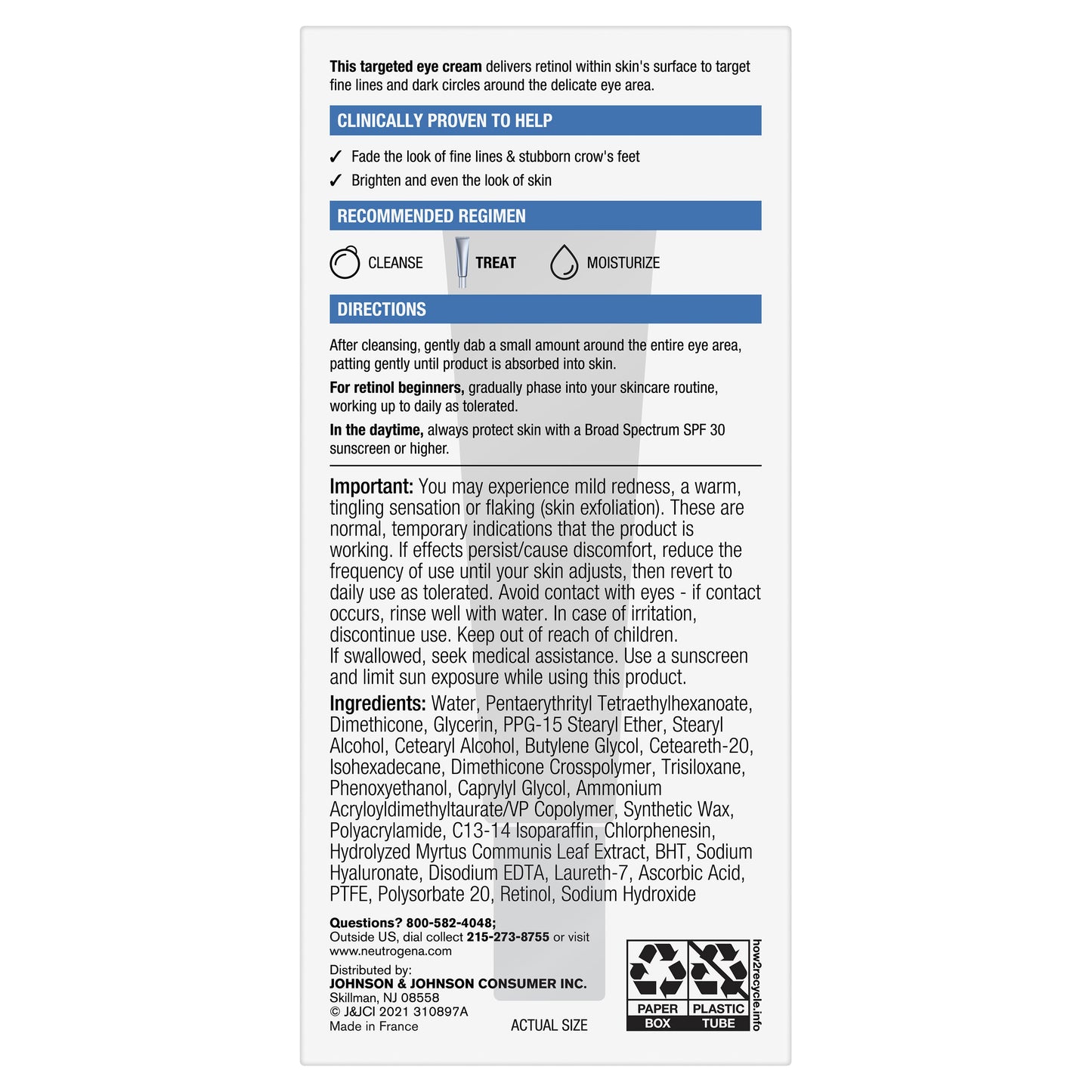 Neutrogena Rapid Wrinkle Repair Anti Ageing Eye Cream 14mL - Cutprice Online