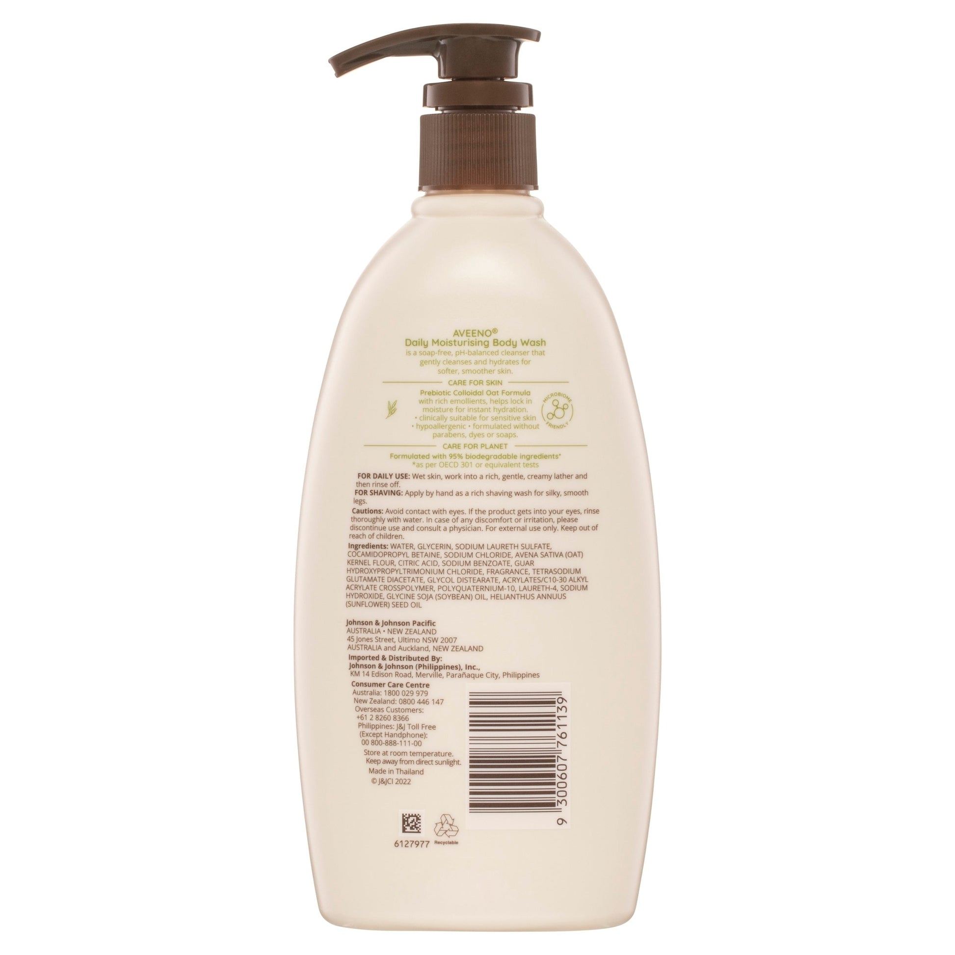 Aveeno Active Naturals Daily Moisturising Wash 532ml - Cutprice Online
