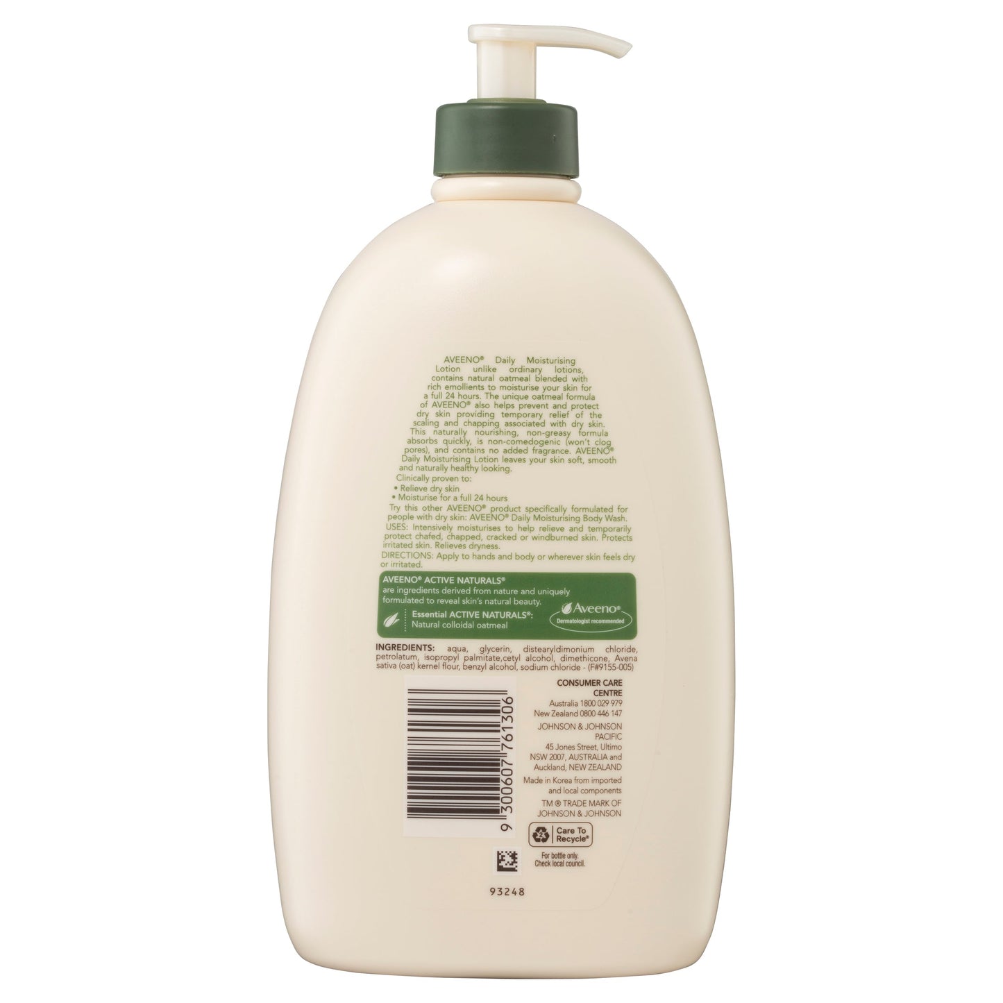 Aveeno Active Naturals Daily Moisturising Fragrance Free Body Lotion 1 Litre - Cutprice Online