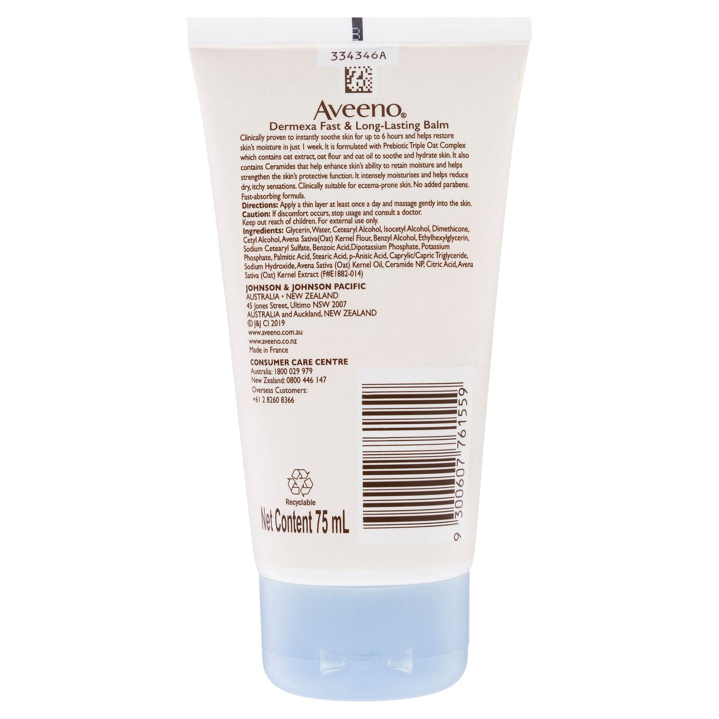 Aveeno Dermexa Fast & Long Lasting Balm 75ml - Cutprice Online