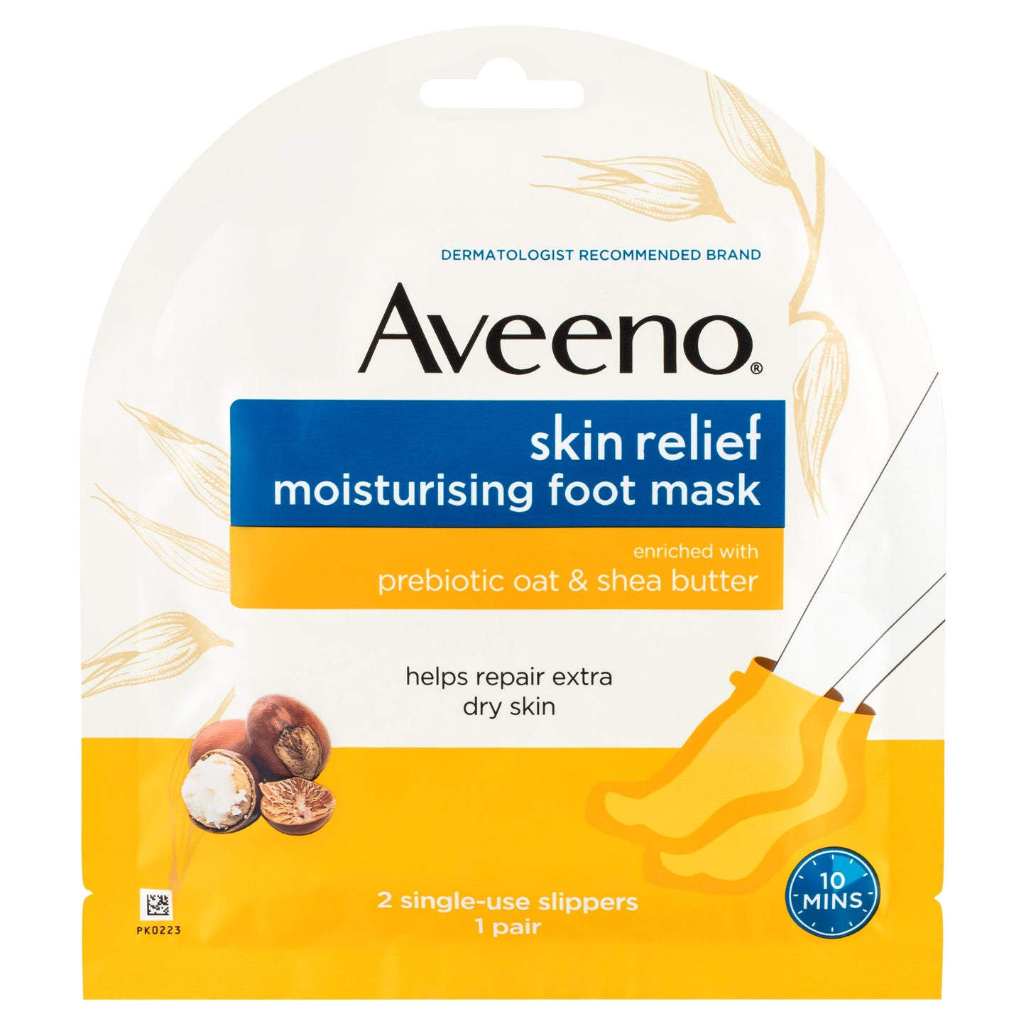 Aveeno Skin Relief Moisturising Foot Mask 1 Pair - Cutprice Online