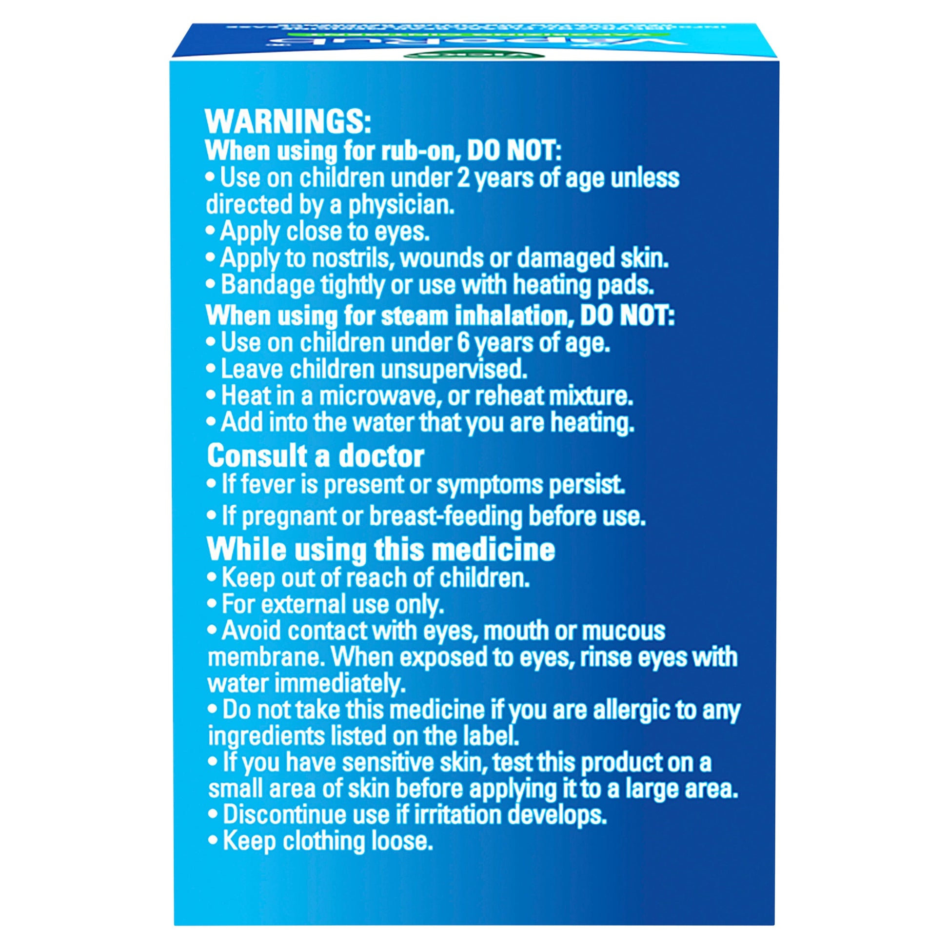 Vicks VapoRub Ointment Decongestant Chest Rub 50g - Cutprice Online