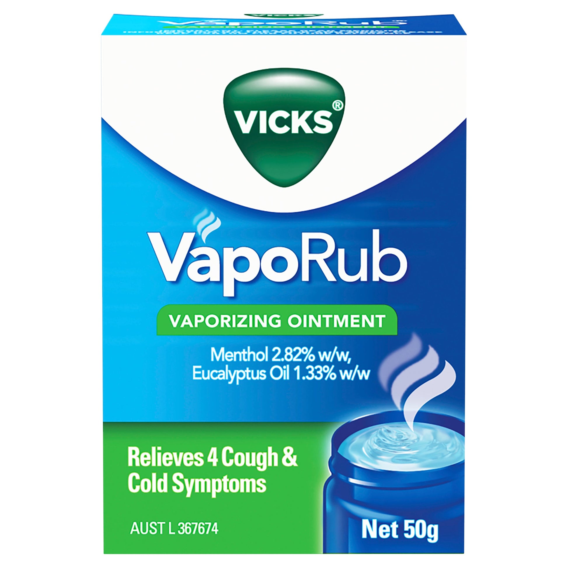 Vicks VapoRub Ointment Decongestant Chest Rub 50g - Cutprice Online