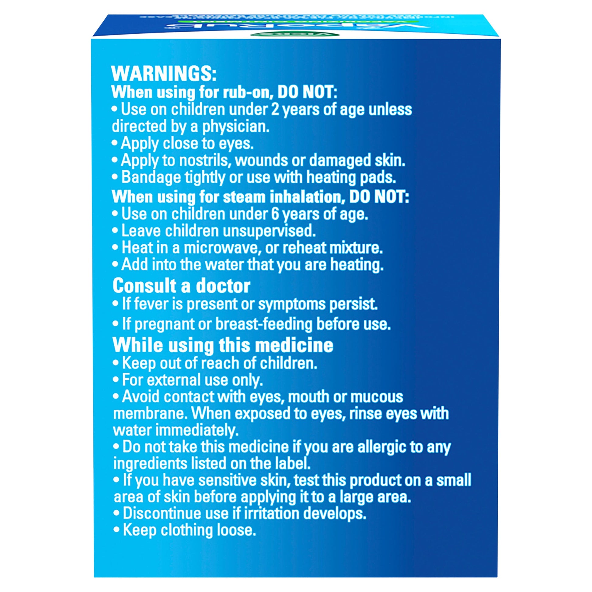 Vicks VapoRub Ointment Decongestant Chest Rub 100g - Cutprice Online