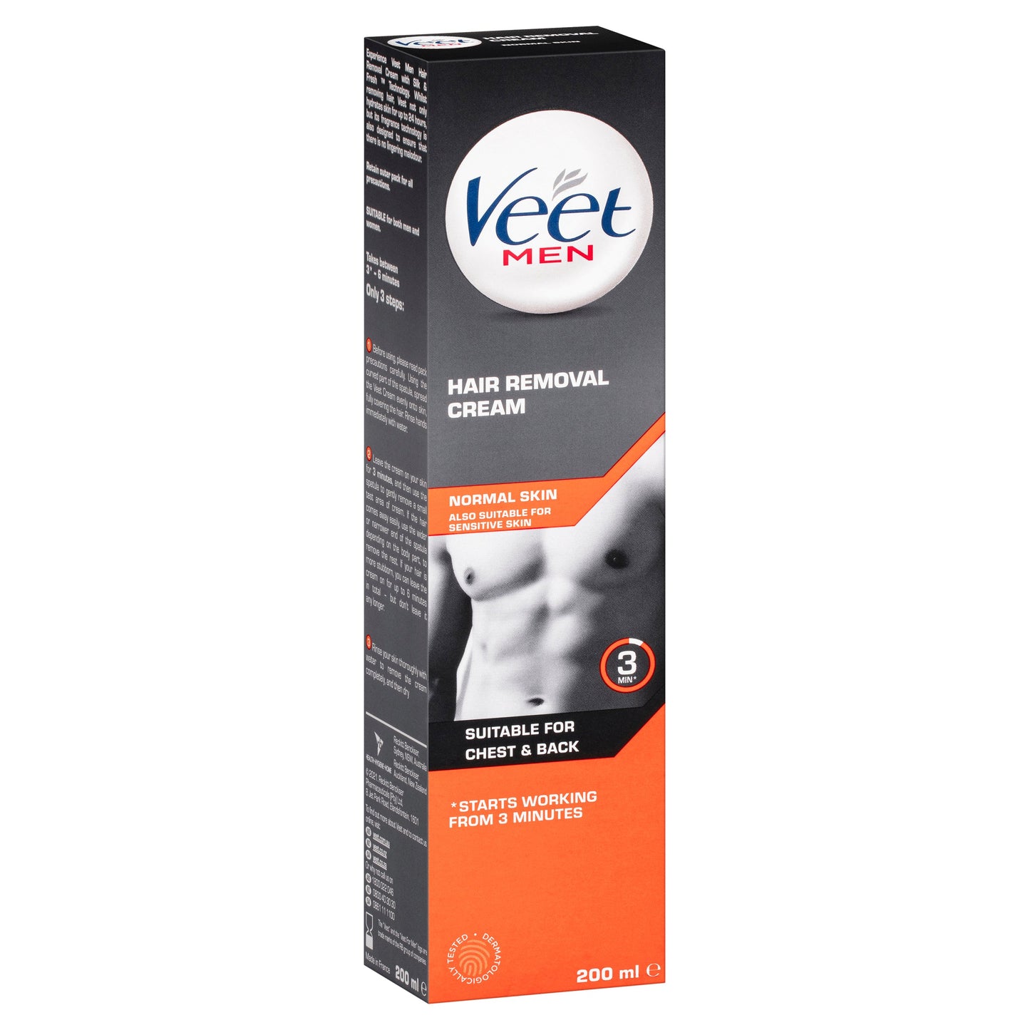 Veet For Men Hair Removal Cream Normal Skin 200ml - Cutprice Online