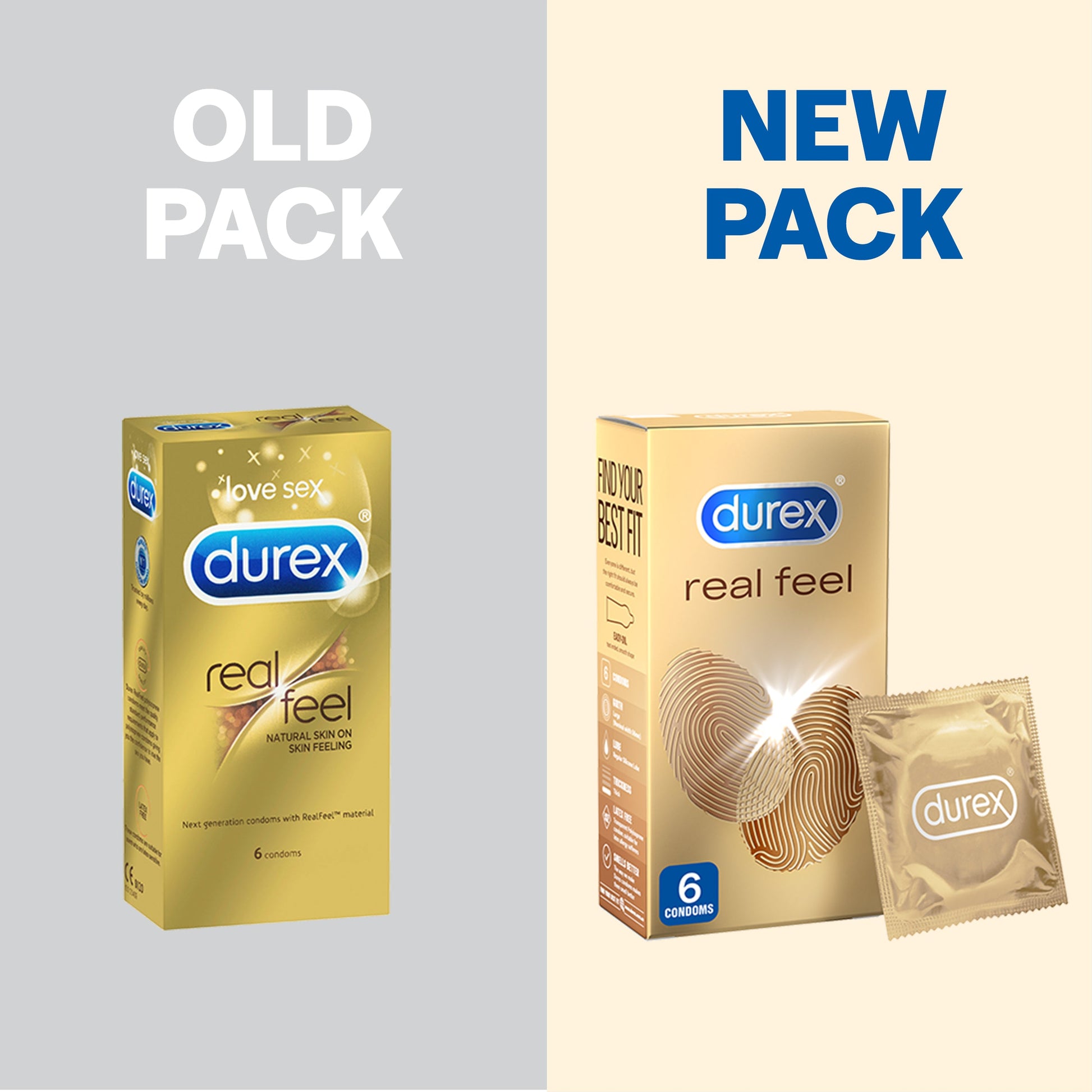 Durex RealFeel Non-Latex Condoms 6 Pack - Cutprice Online
