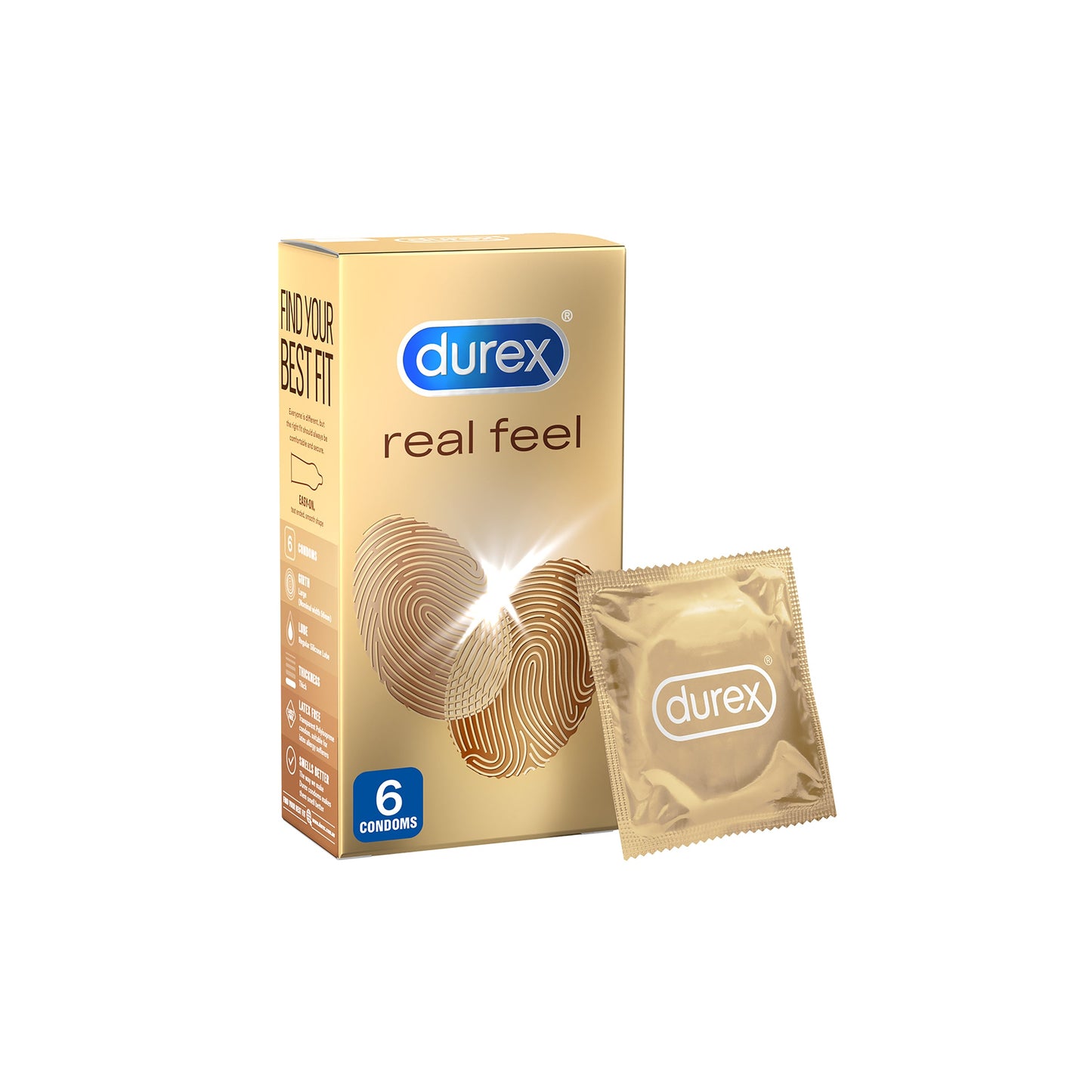 Durex RealFeel Non-Latex Condoms 6 Pack - Cutprice Online