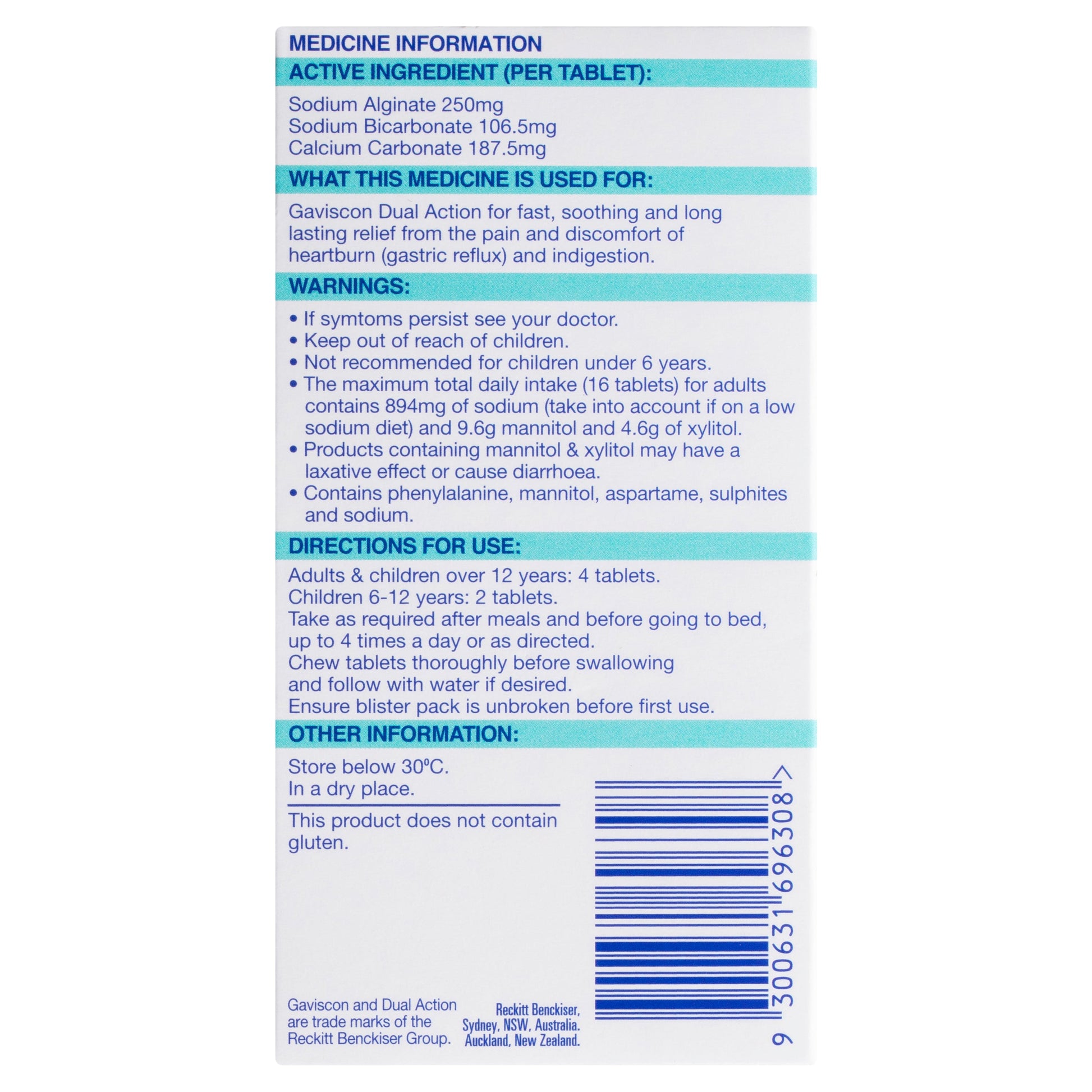 Gaviscon Dual Action Heartburn and Indigestion Relief Mixed Berry 16PK - Cutprice Online