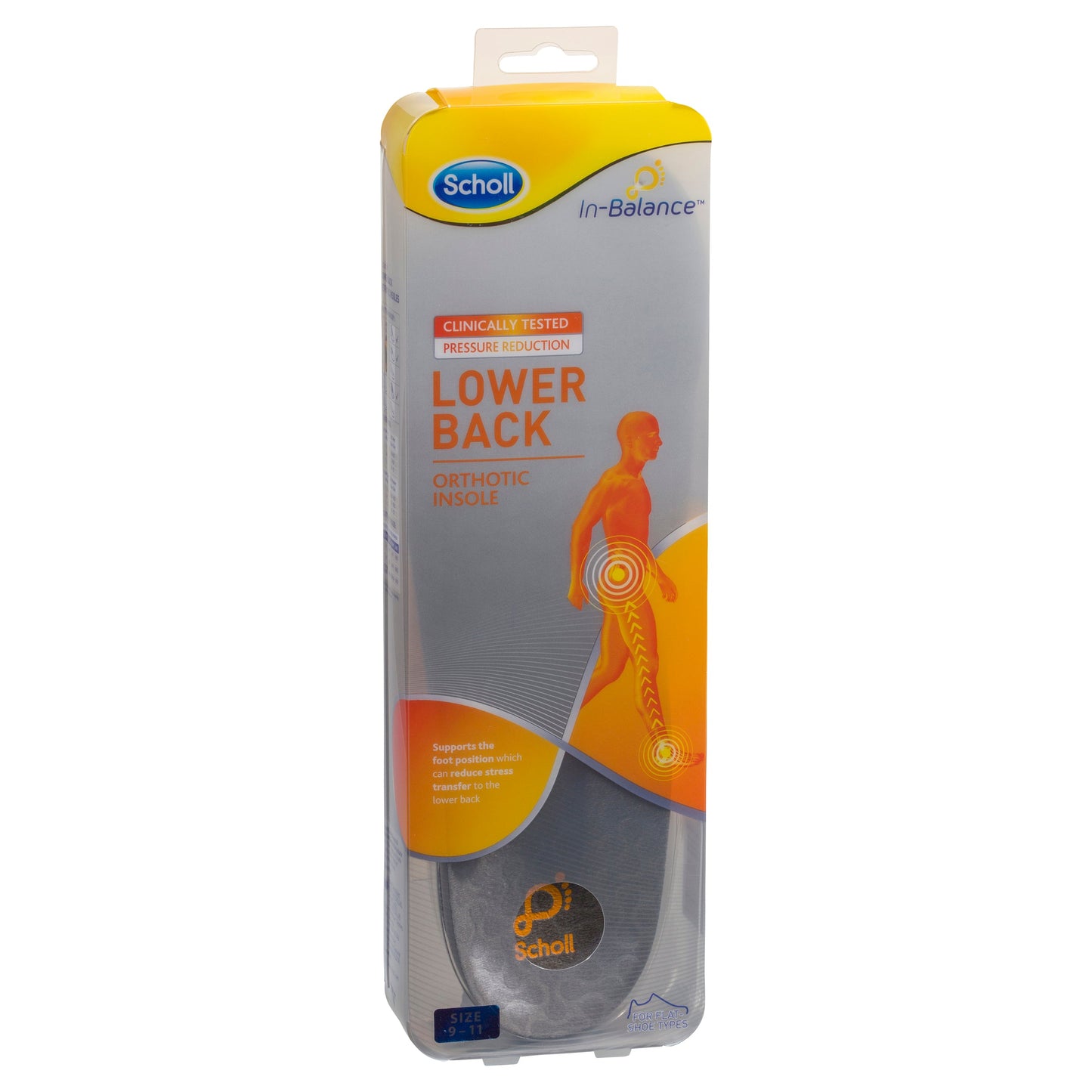 Scholl In Balance Lower Back Orthotic Insole Large - Cutprice Online