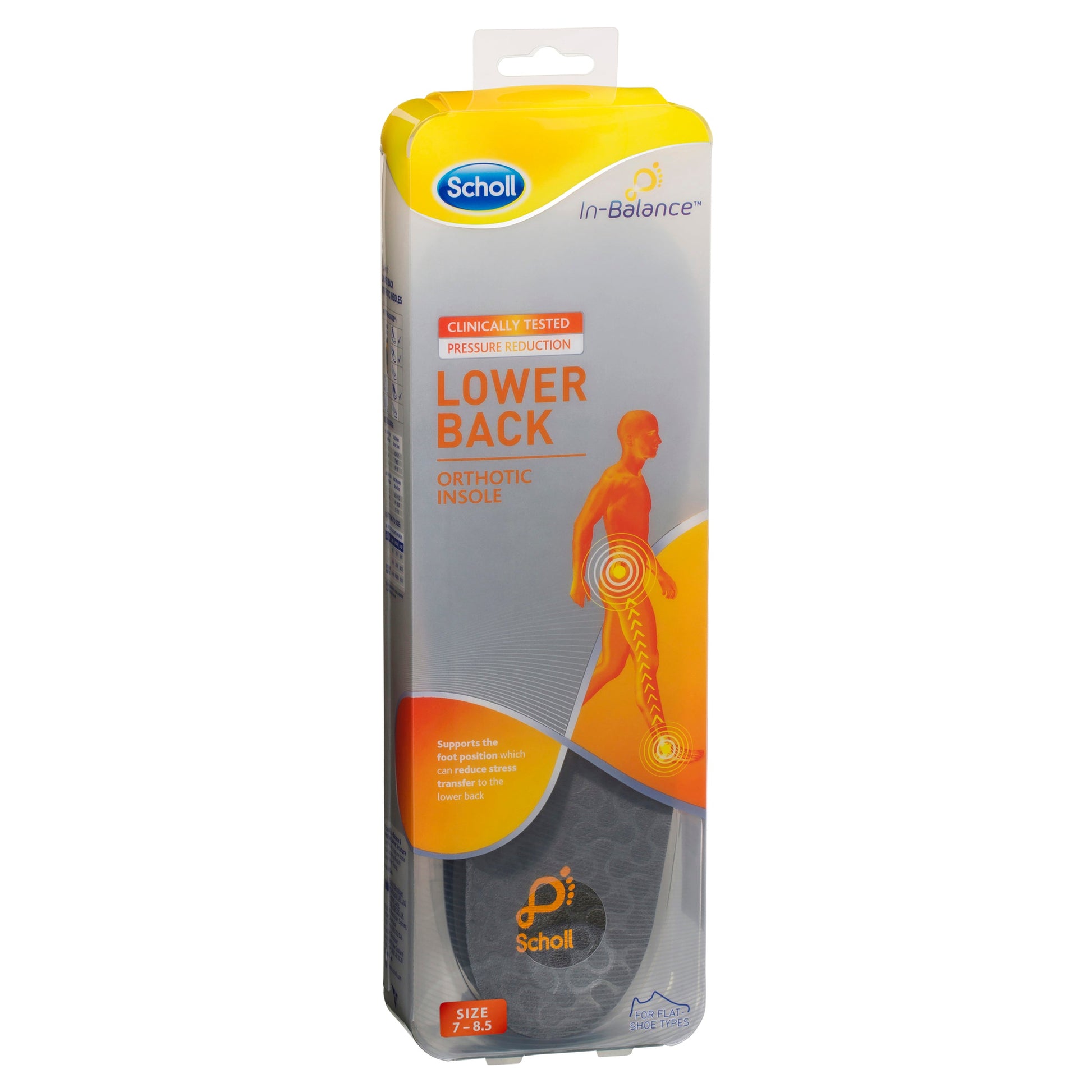 Scholl In Balance Lower Back Orthotic Insole Medium - Cutprice Online