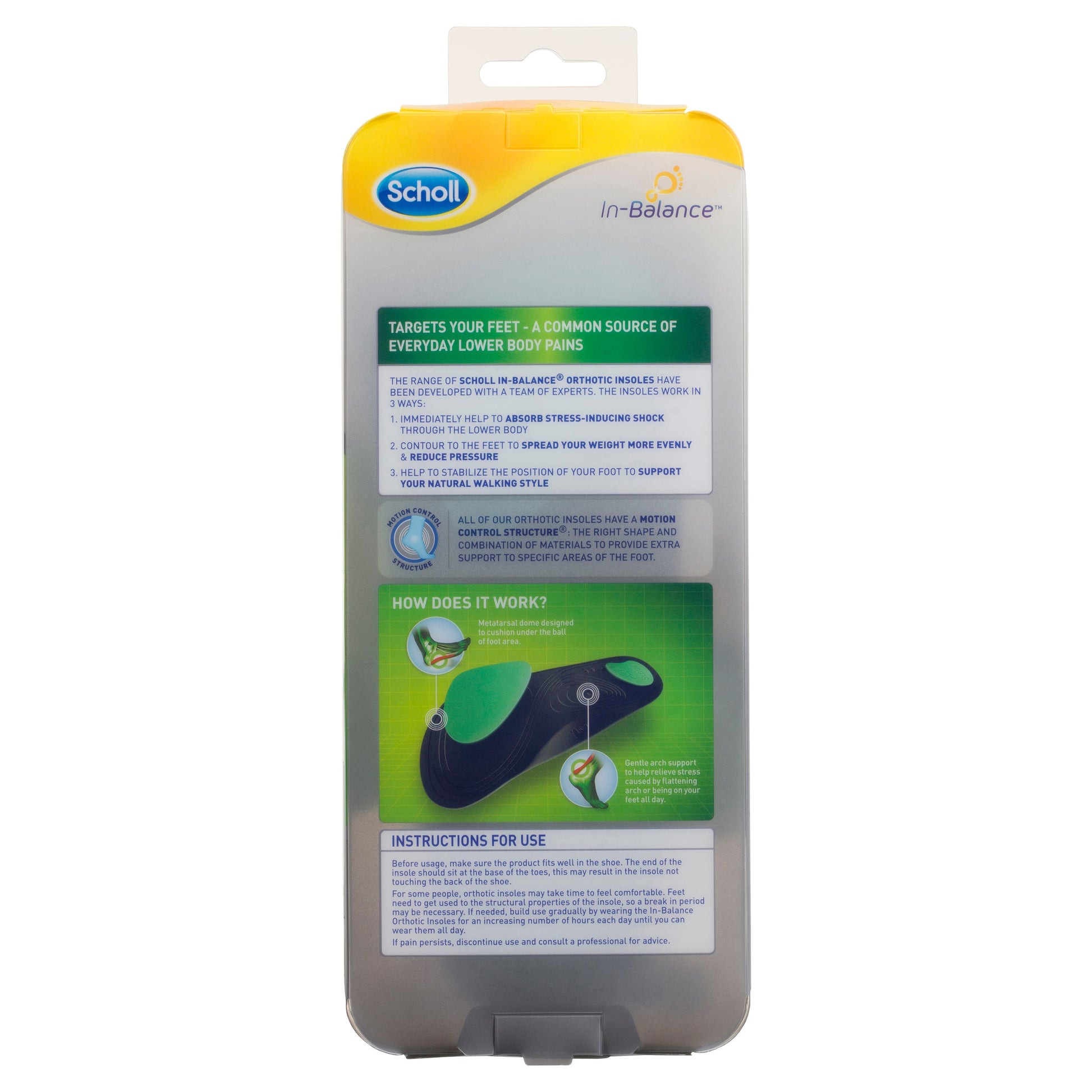 Scholl In Balance Ball of Foot & Arch Orthotic Insole Medium - Cutprice Online