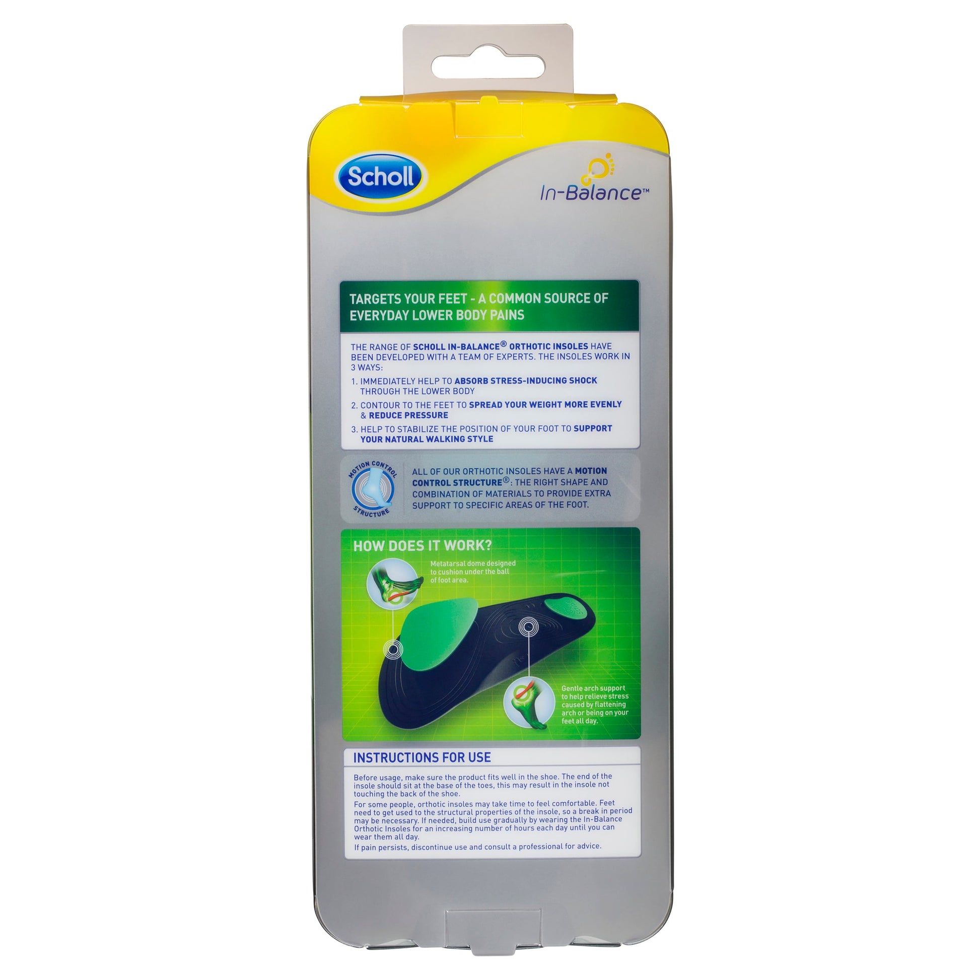 Scholl In Balance Ball of Foot & Arch Orthotic Insole Small - Cutprice Online