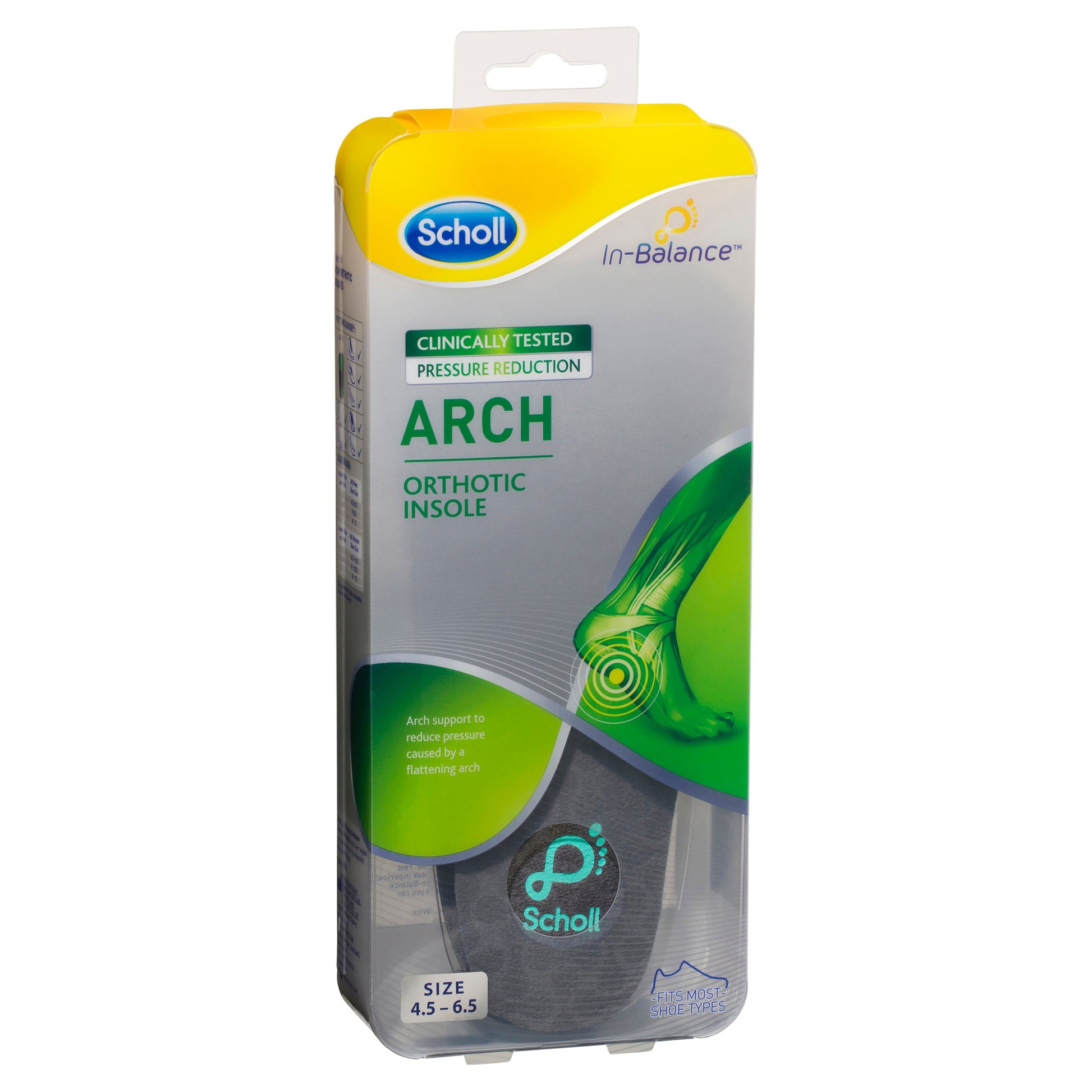 Scholl In Balance Ball of Foot & Arch Orthotic Insole Small - Cutprice Online