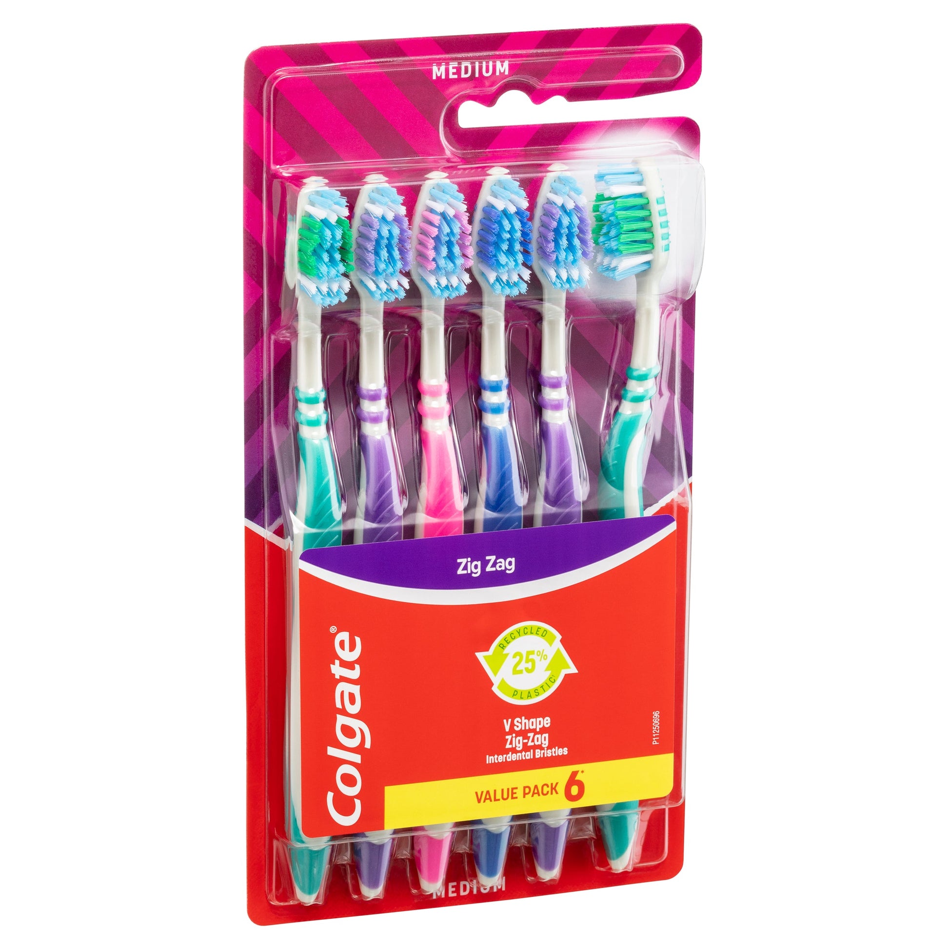 Colgate ZigZag Deep Interdental Clean Toothbrush Medium Value 6 Pack - Cutprice Online