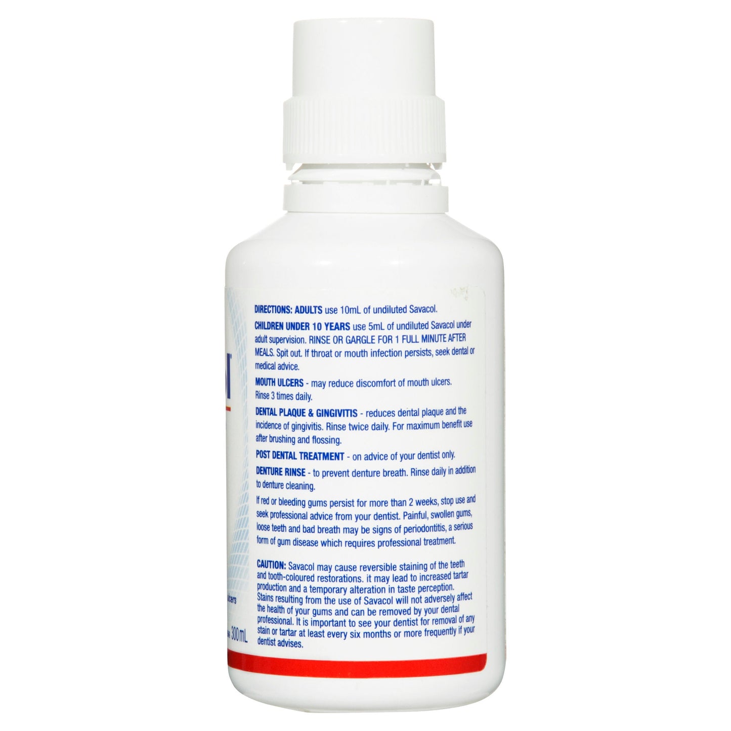 Colgate Savacol Alcohol Free Antiseptic Mouthwash 300mL
