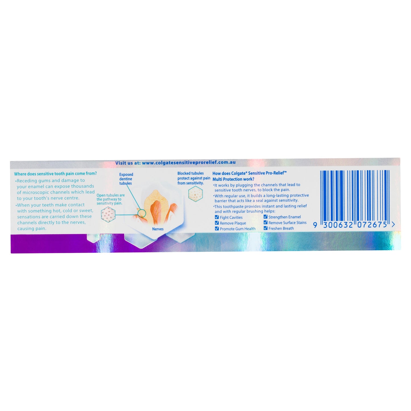 Colgate Sensitive ProRelief Multi Protection sensitive teeth pain fluoride Toothpaste 50g - Cutprice Online