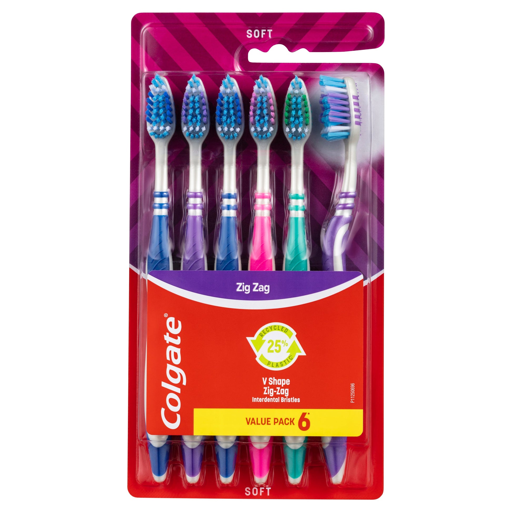 Colgate ZigZag Deep Interdental Clean Toothbrush Soft Value 6 Pack - Cutprice Online