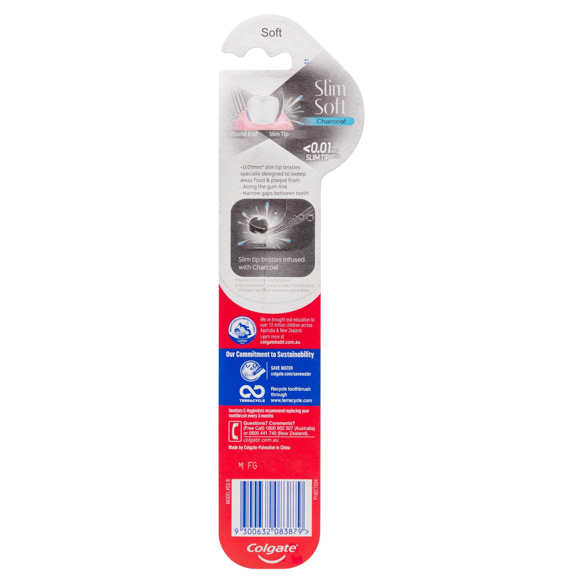 Colgate SlimSoft Charcoal Toothbrush Soft with charcoal infused bristles - Cutprice Online