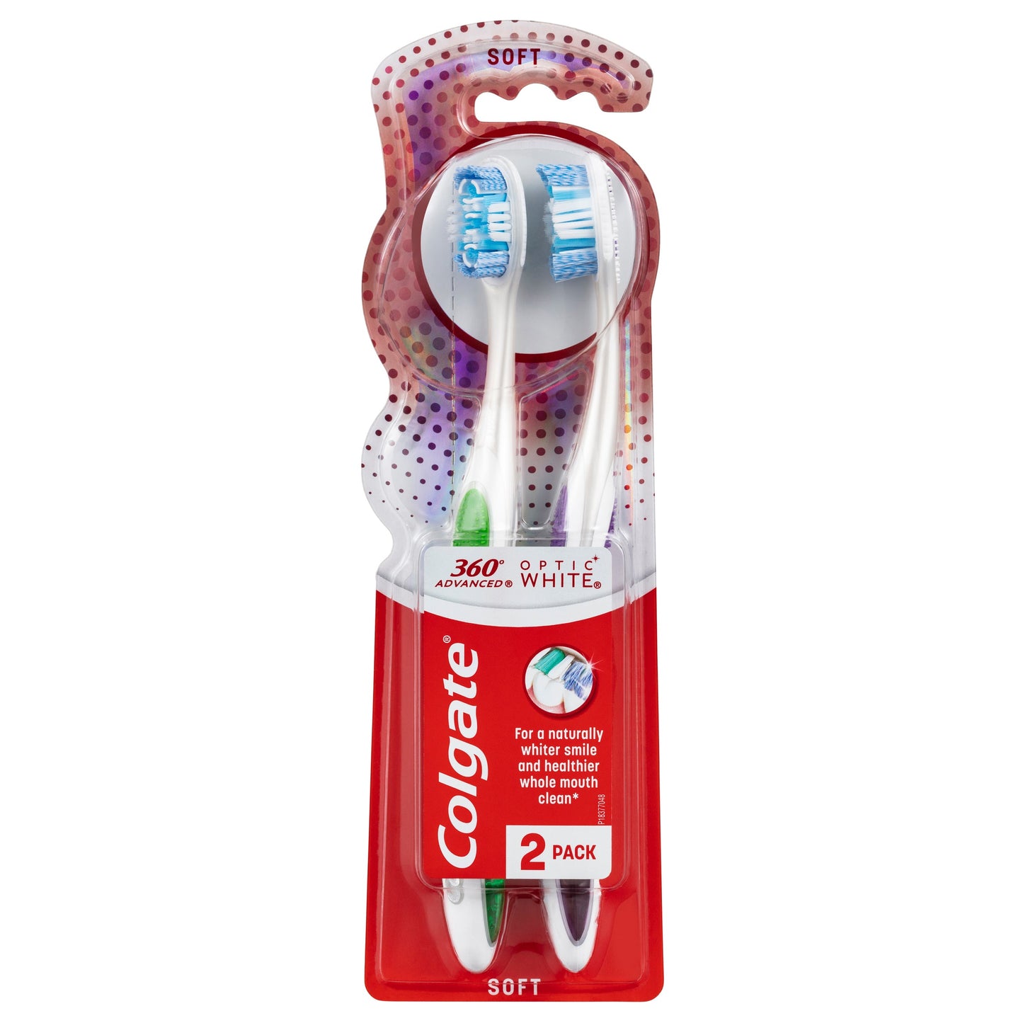 Colgate 360 Optic White Platinum with 2 whitening actions Toothbrush Soft Value 2-Pack - Cutprice Online
