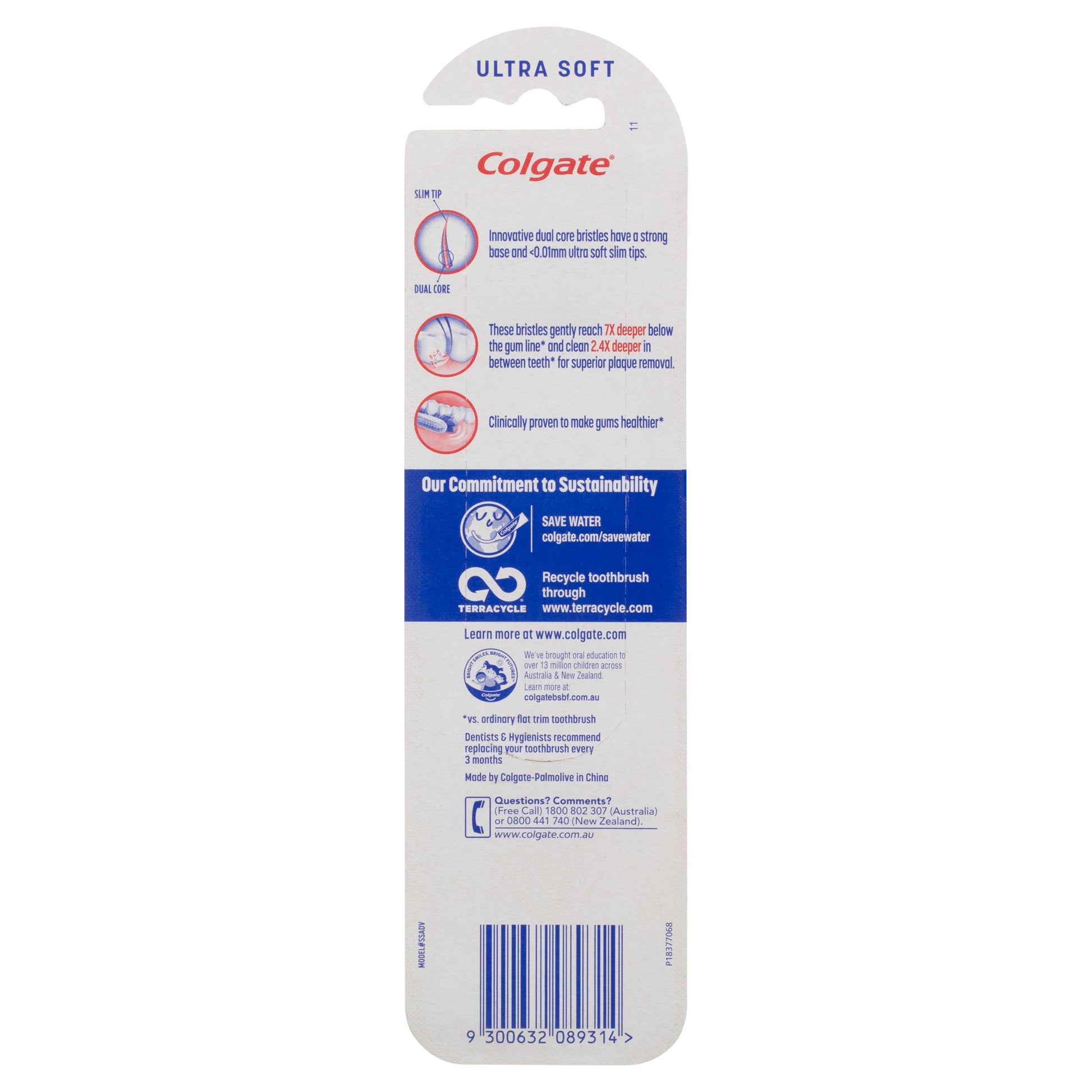 Colgate Slim Soft Advanced Ultra Soft Toothbrush Value 2-Pack - Cutprice Online
