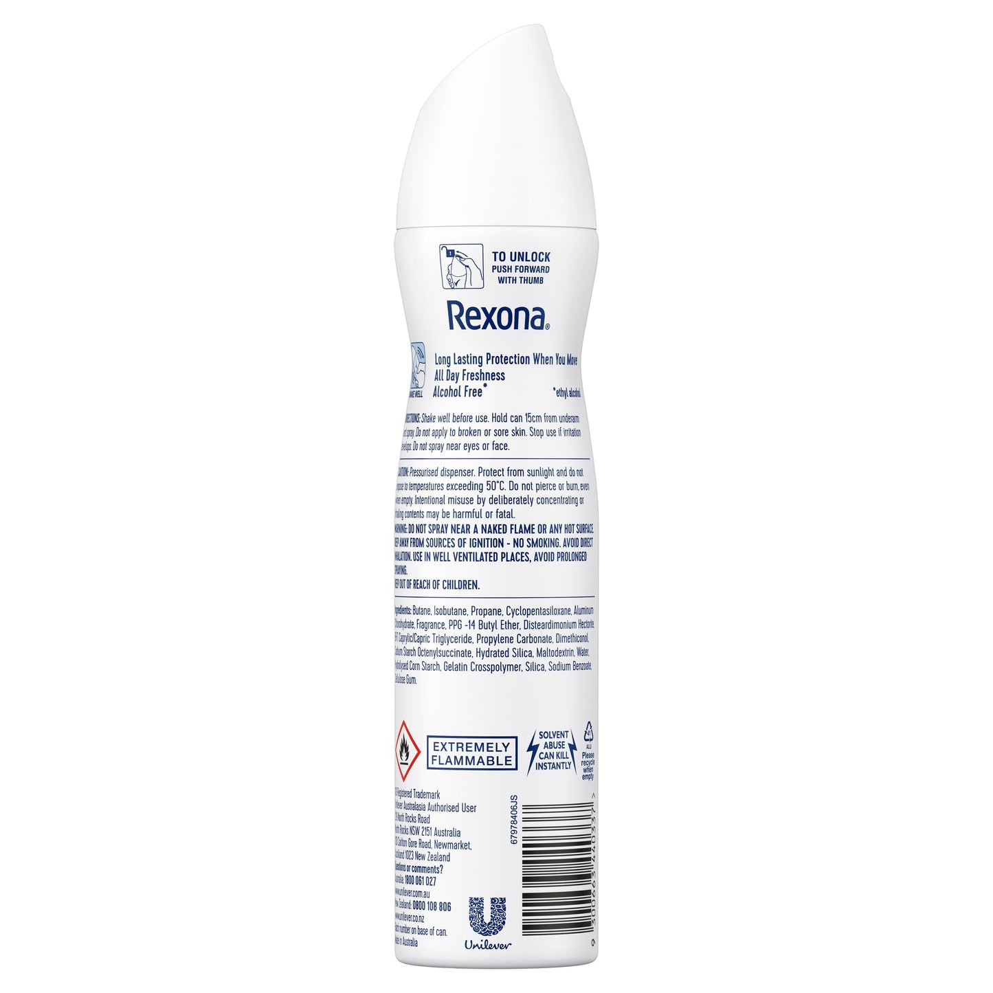 REXONA Women Antiperspirant Aerosol Deodorant Cotton Dry 250ml - Cutprice Online