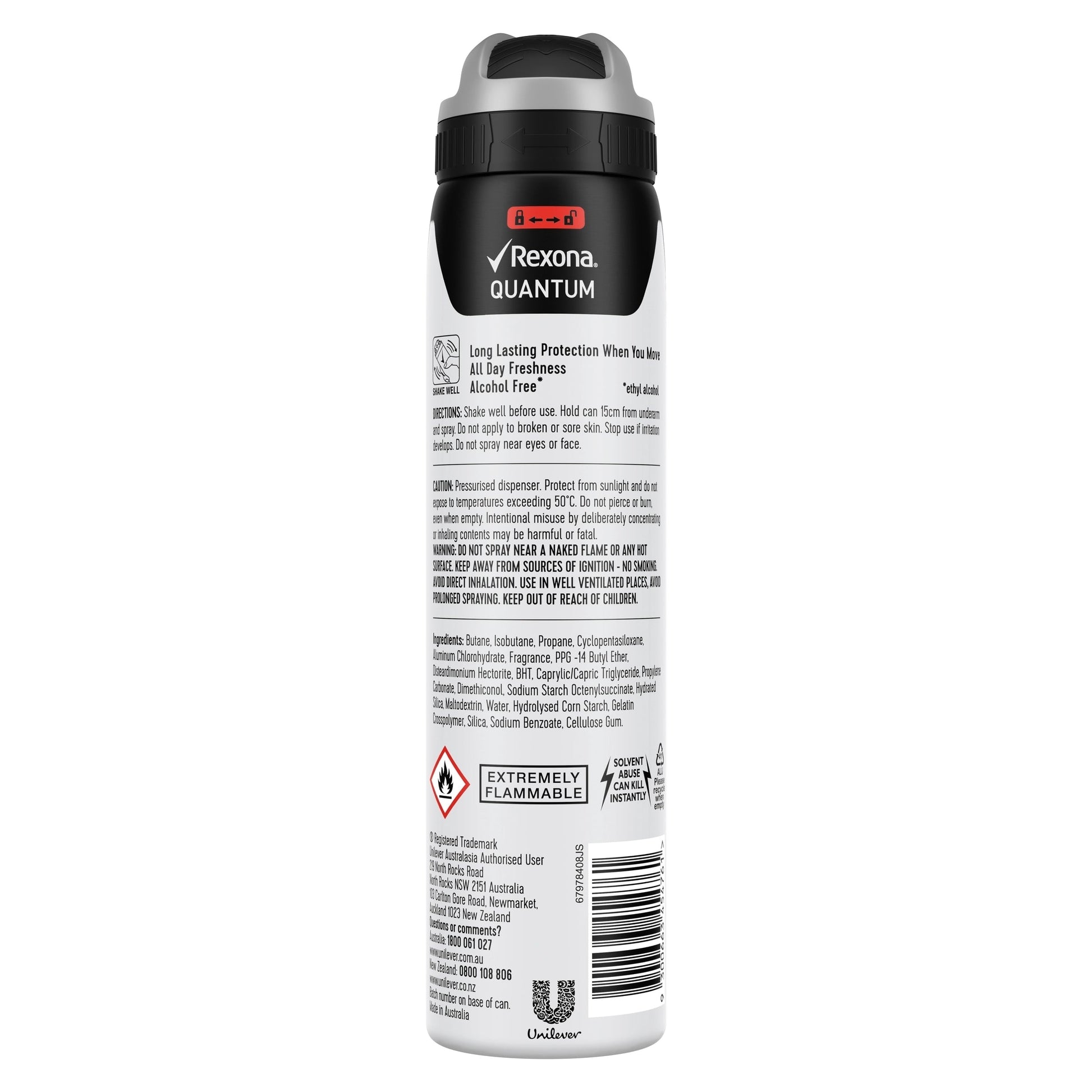 REXONA Men Antiperspirant Aerosol Deodorant Quantum 250ml - Cutprice Online
