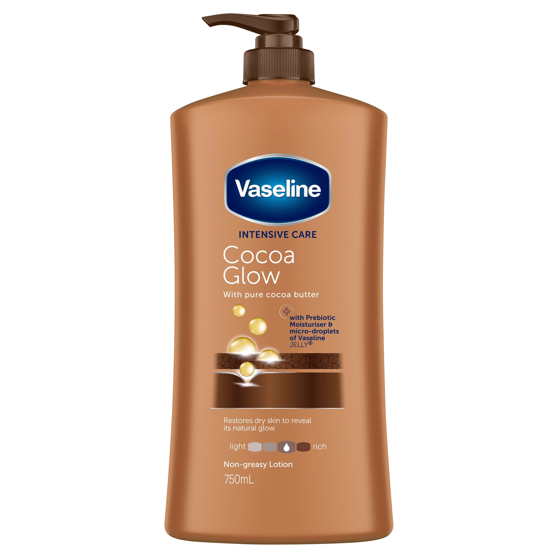 Vaseline Intensive Care Body Lotion Cocoa Glow 750ml - Cutprice Online