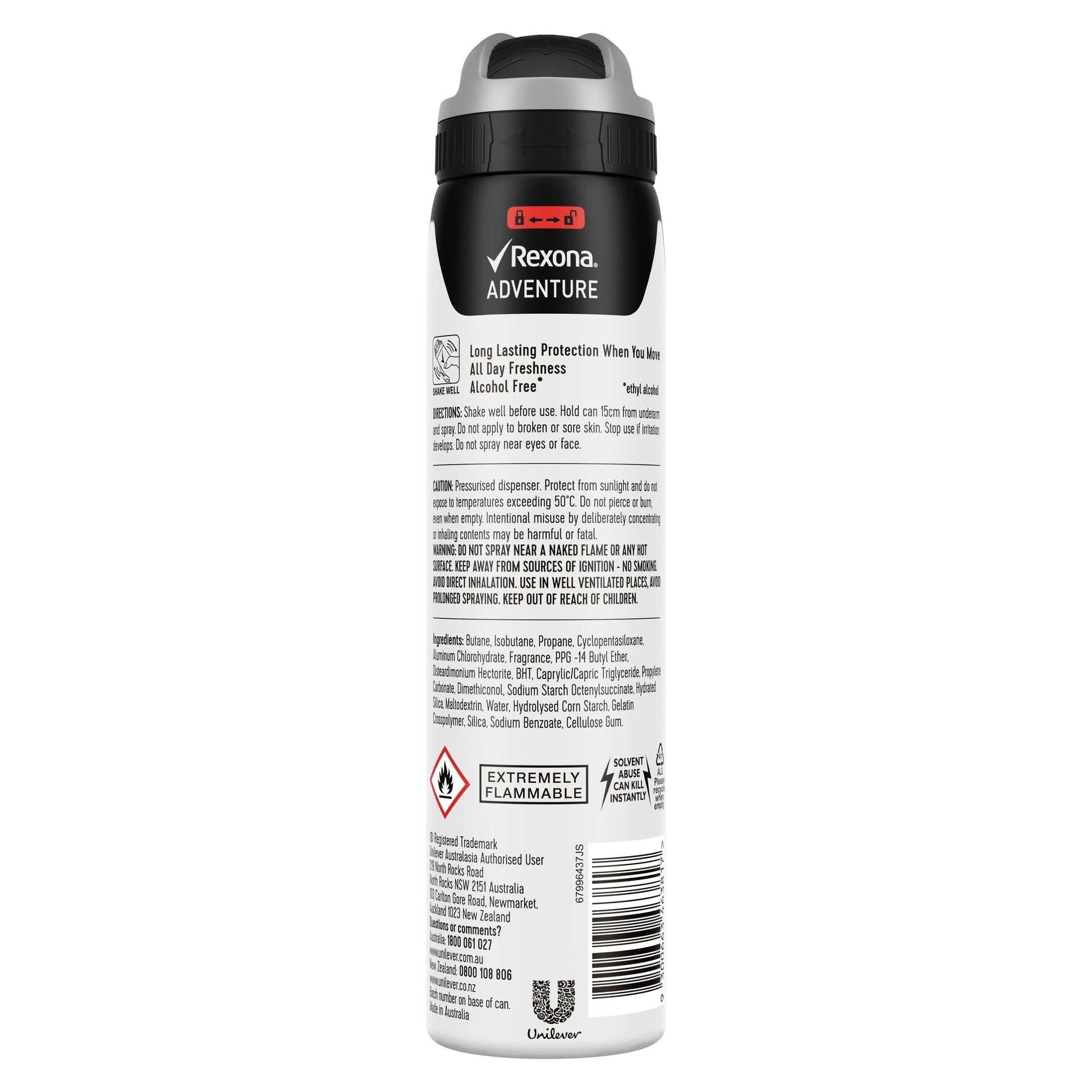 REXONA Men Antiperspirant Aerosol Deodorant Adventure 250ml - Cutprice Online